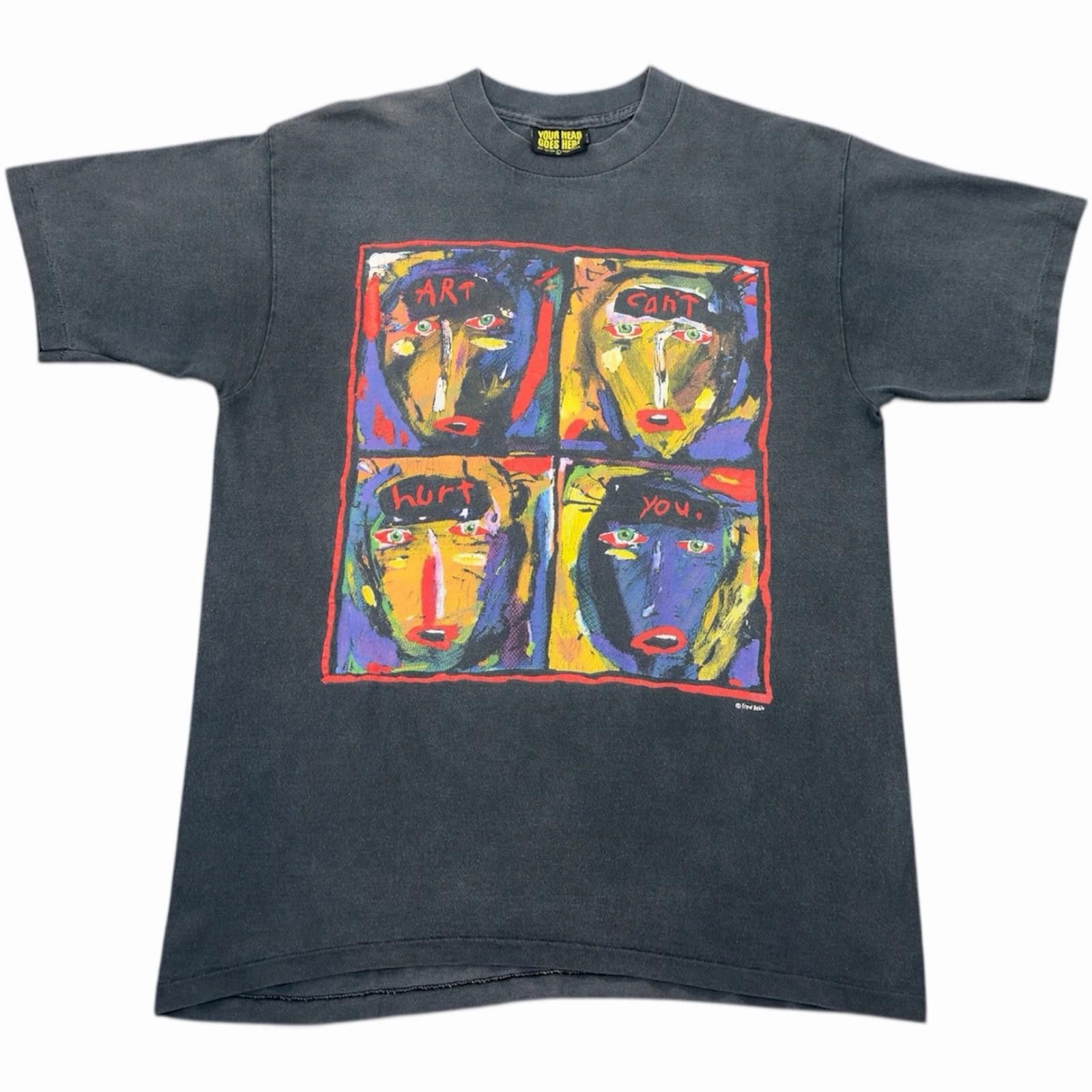 Other 1991 Fred Babb Art Can’t Hurt You Art T Shirt Faded Black Lg Size US L / EU 52-54 / 3 - 1 Thumbnail