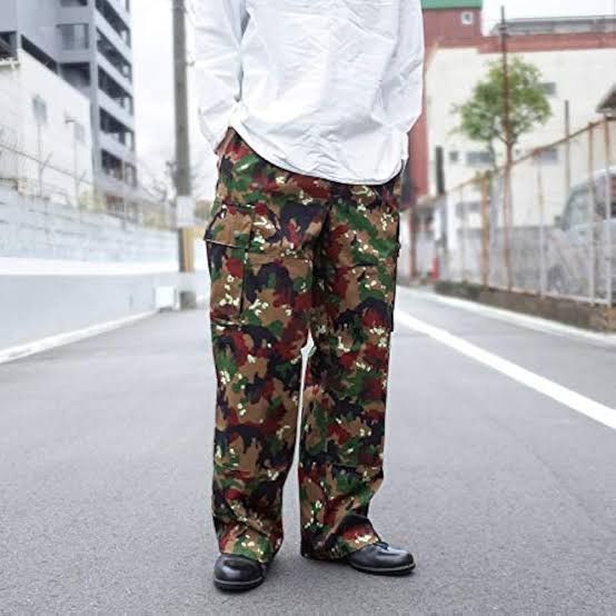 Japanese Brand M83 Swiss Field Camo Pants Size US 32 / EU 48 - 2 Thumbnail