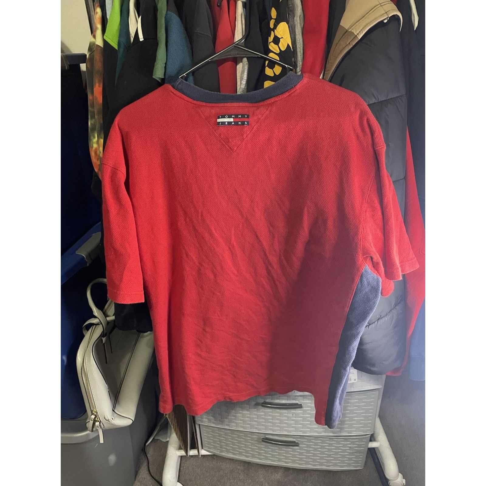 Tommy Hilfiger Size XL- Vintage Tommy Jeans Made In USA Flag Shirt Rare Size US XL / EU 56 / 4 - 2 Thumbnail