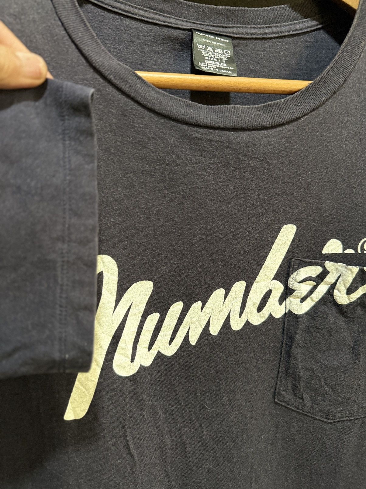 Number (N)ine Number Nine Pocket Faded Tee Size US M / EU 48-50 / 2 - 6 Thumbnail