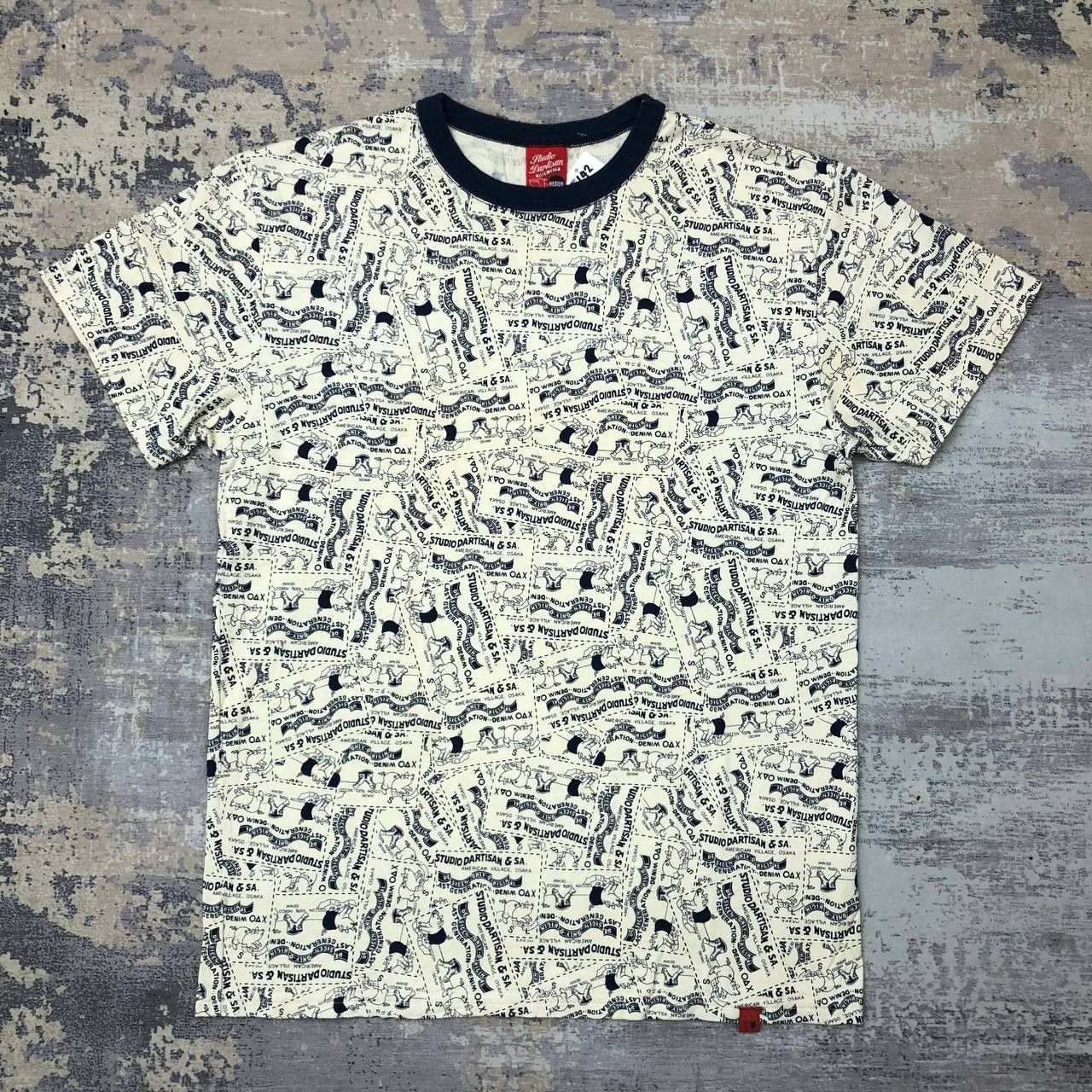 image of Studio Dartisan T142 Studio D'artisan & Sa Fullprint Tee in Refer To Images, Men's (Size Medium)