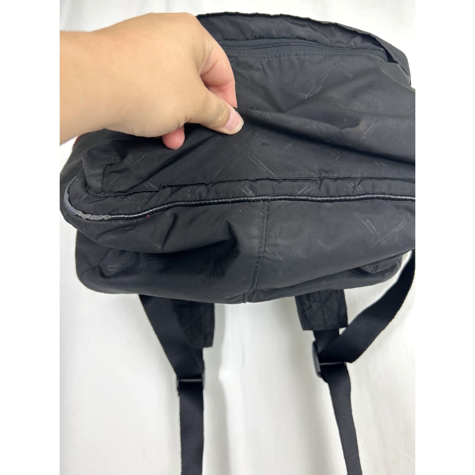 Vera Bradley Vera Bradley Backpack Women School Black 14.5x11.5x5 Polyester Signs Of Wear Women's Backpack Size ONE SIZE - 7 Thumbnail