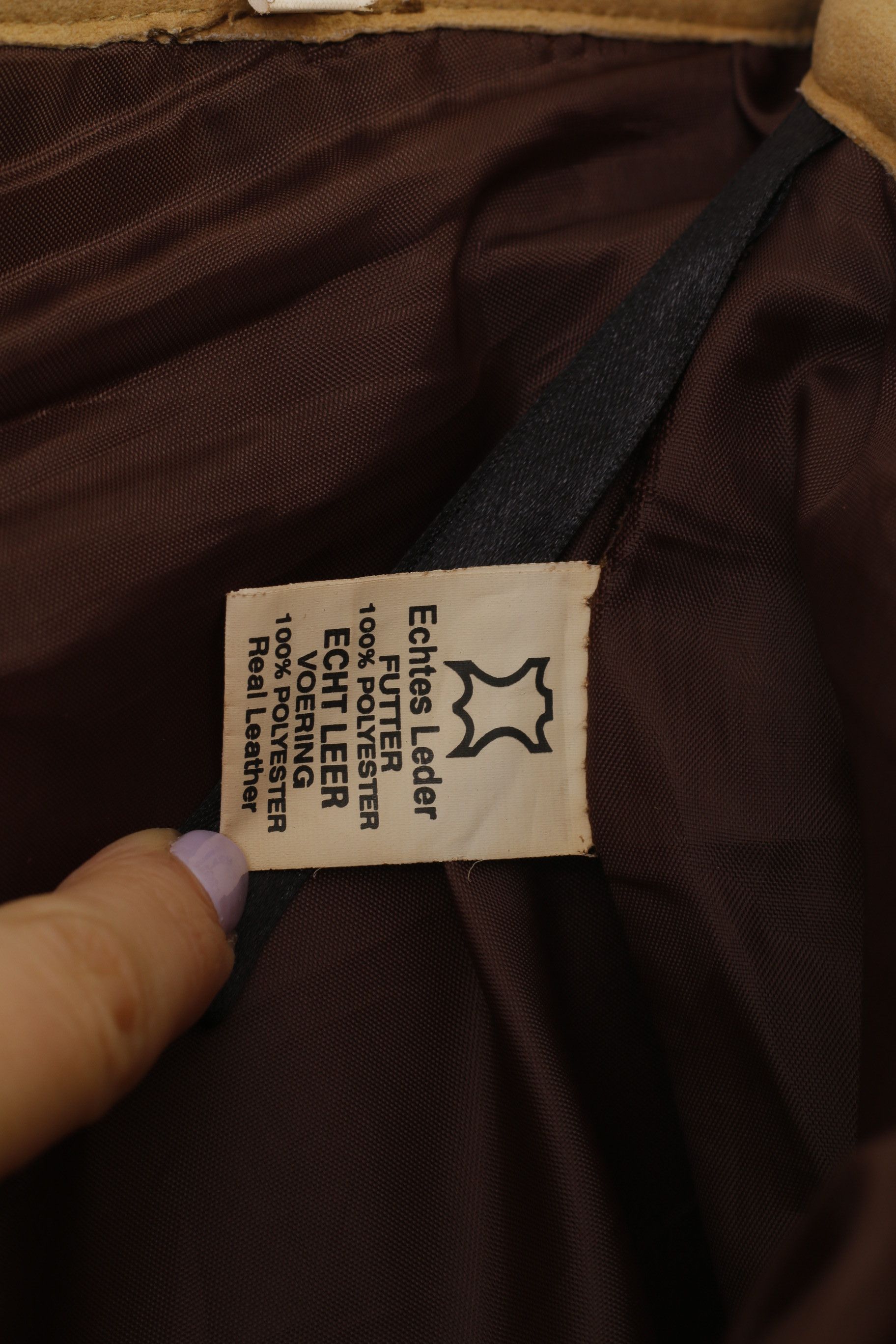 Leather Lederversand Men 60 44 Leather Trousers Brown Vintage 0593 Size US 44 / EU 60 - 6 Thumbnail