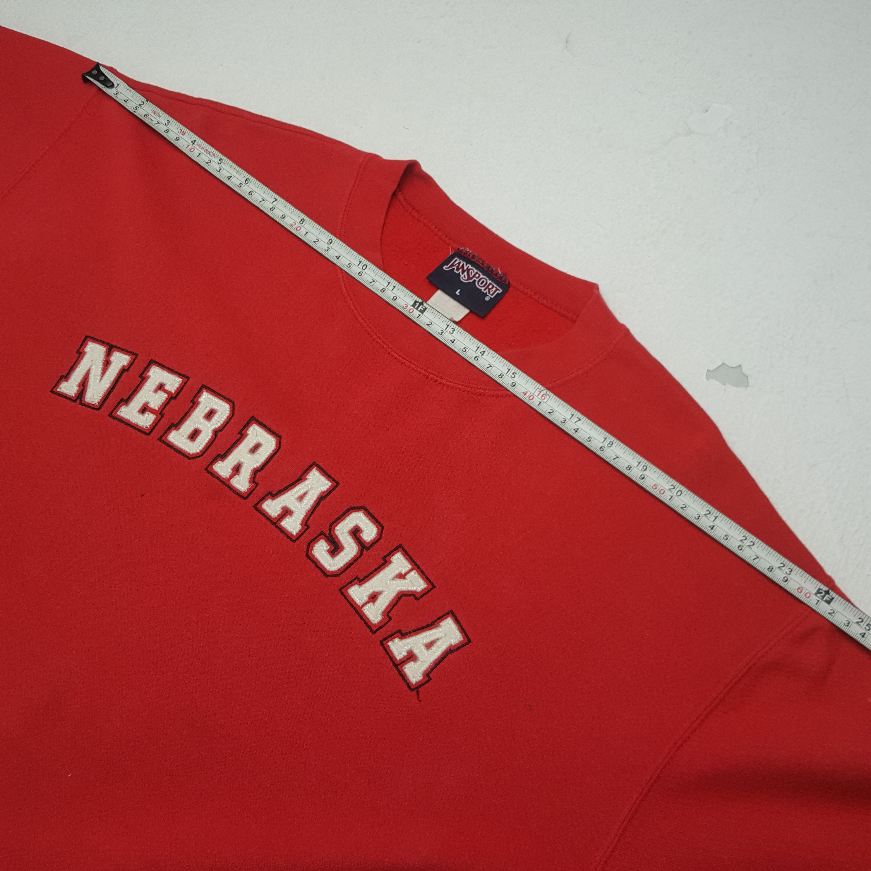 Jansport × Vintage Vintage Nebraska Patchwork Sweatshirt Size US L / EU 52-54 / 3 - 7 Thumbnail
