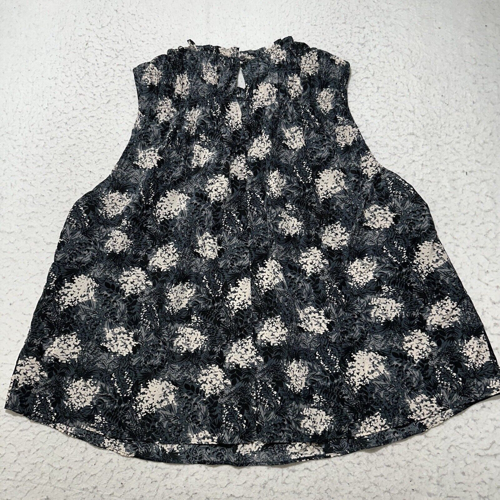 Joie Joie XL Lightweight Tank Top Floral Pullover Blouse Gray Size XL / US 12-14 / IT 48-50 - 9 Thumbnail