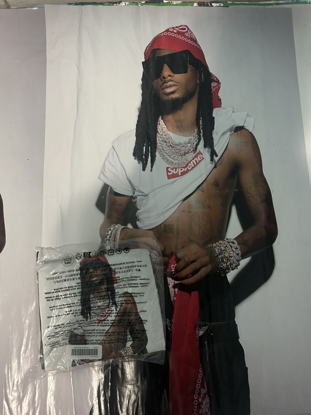Supreme Supreme Playboi carti photo Tee w poster Size US L / EU 52-54 / 3 - 2 Thumbnail