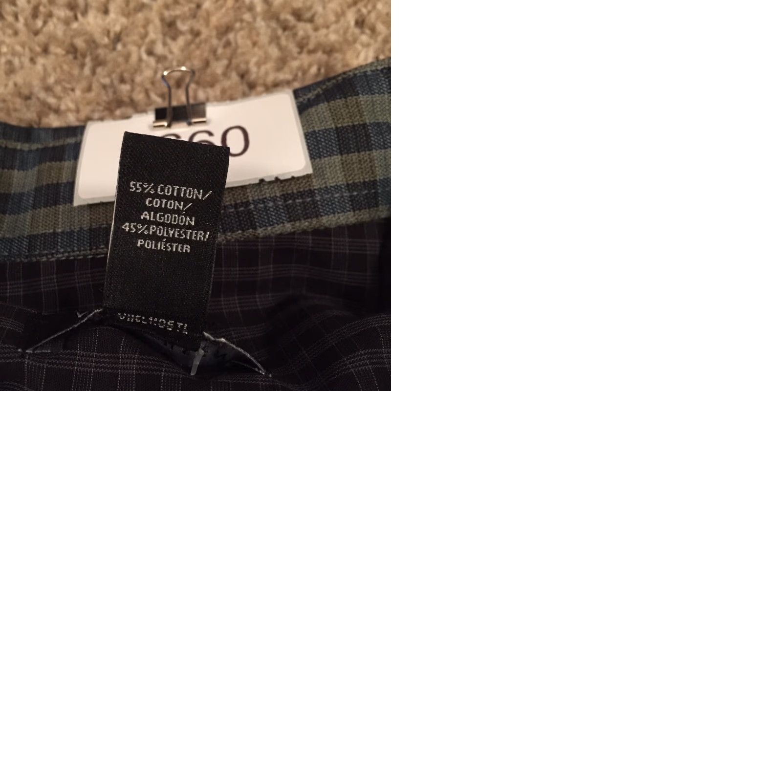 Van Heusen Van Heusen Shirt Mens XL Blue Plaid Long Sleeve Button-Up Pockets Size US XL / EU 56 / 4 - 9 Thumbnail
