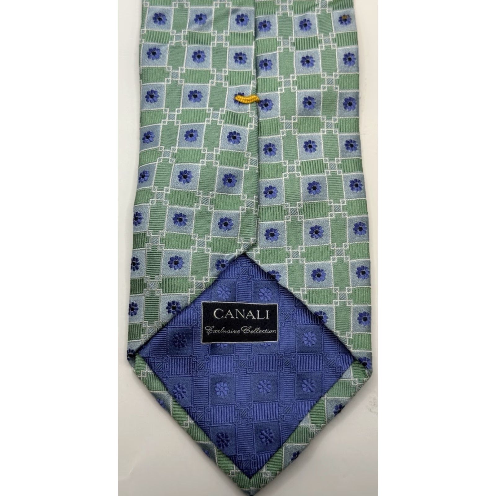 Canali CANALI Neck Tie Geometric Floral 100% Silk Made in Italy Men Multicolor Tie Adults Size Not Specified Size ONE SIZE - 6 Thumbnail