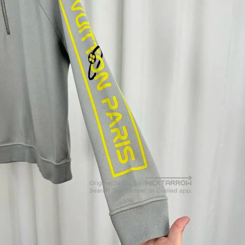 Louis Vuitton Louis Vuitton Gray Logo Print Men's Long Sleeve Sweatshirt Size US M / EU 48-50 / 2 - 4 Thumbnail