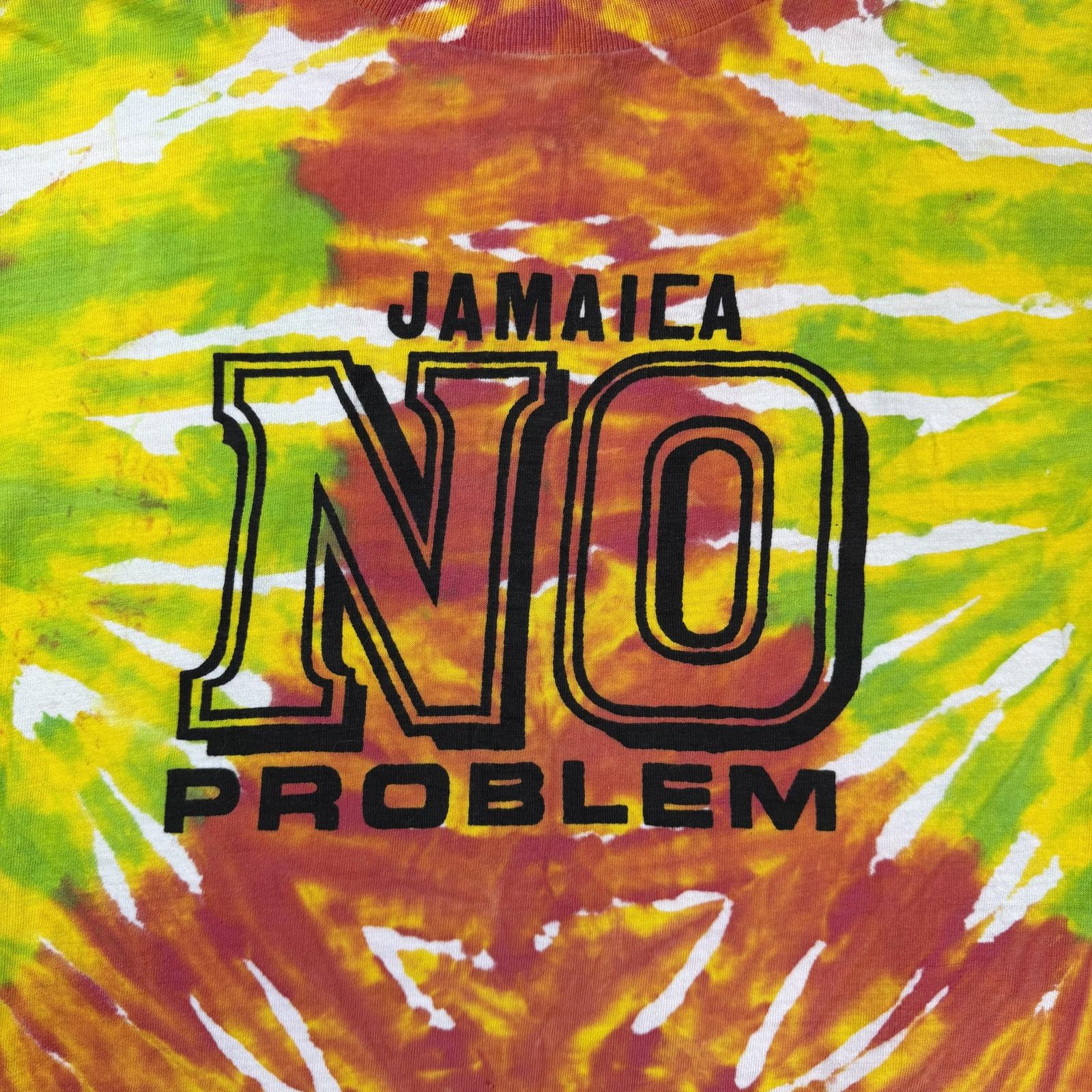 Vintage Vintage 80s Jamaica Tie-Dye T-Shirt Large Single Stitch Size US L / EU 52-54 / 3 - 2 Thumbnail