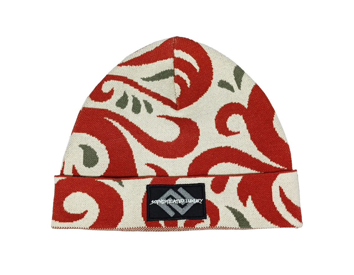 Designer S.L.C Abstract Decor Wool Sweater / Hat Size US M / EU 48-50 / 2 - 4 Thumbnail