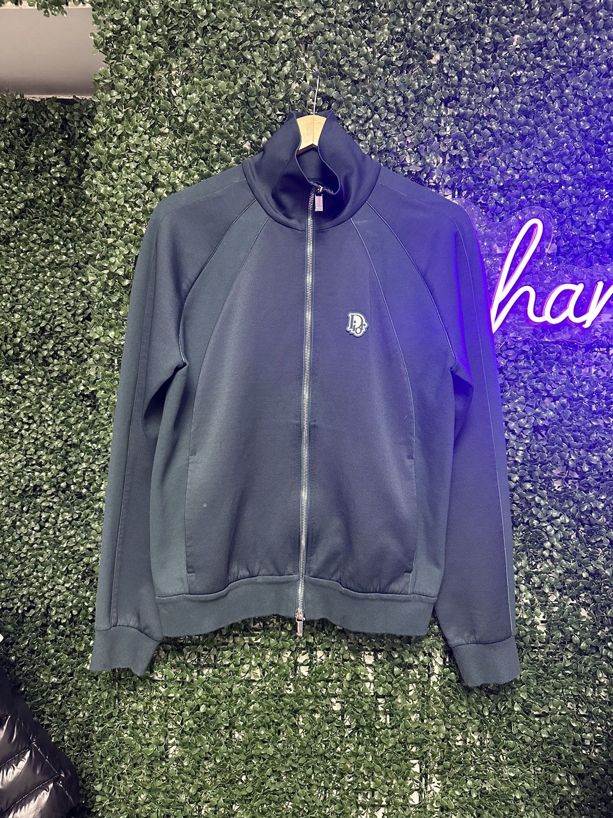 Dior Zip Up Track Jacket Teal