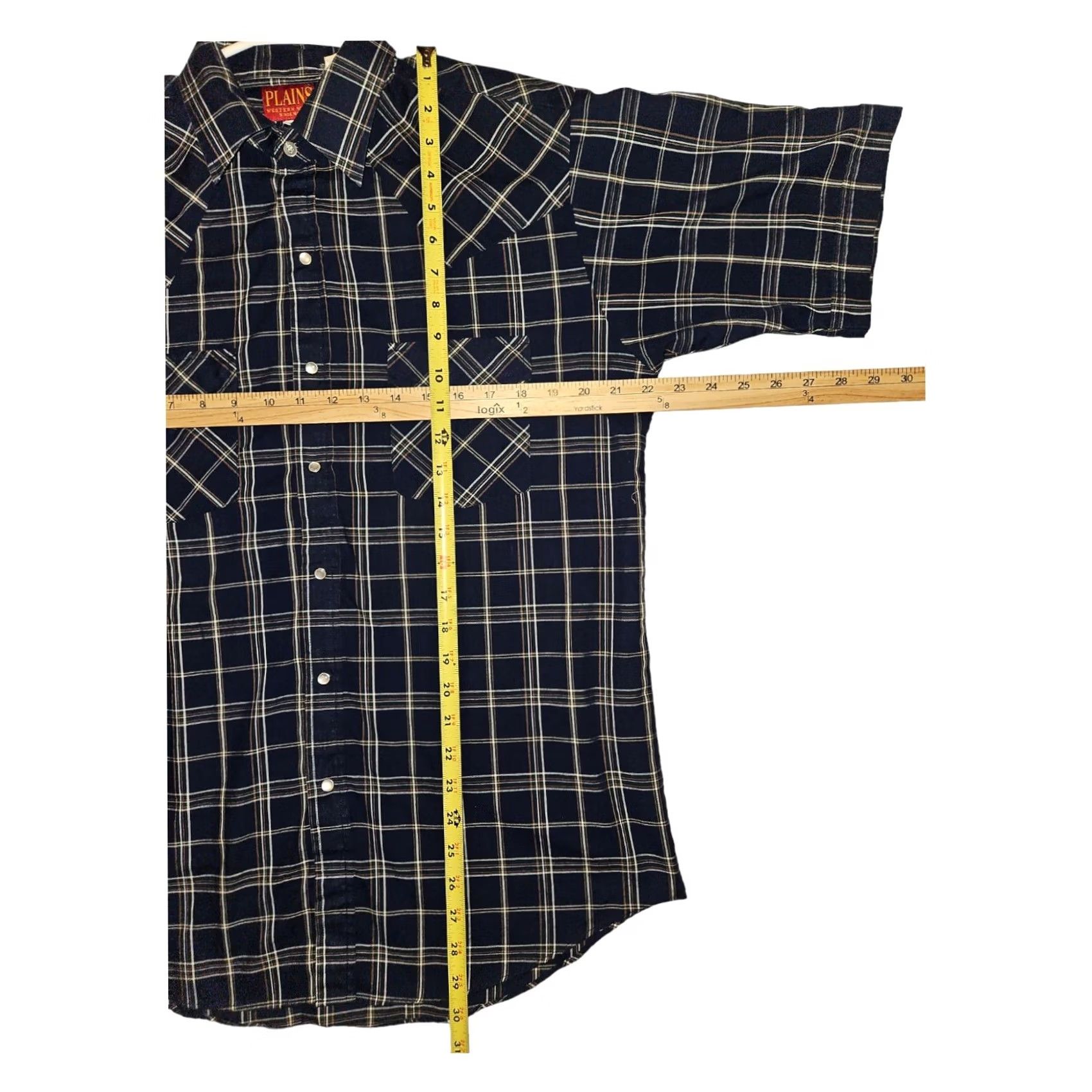 Vintage VINTAGE Plains Western Wear Pearl Snap Medium Men's Blue Plaid Western Cowboy Classic Size US M / EU 48-50 / 2 - 3 Thumbnail