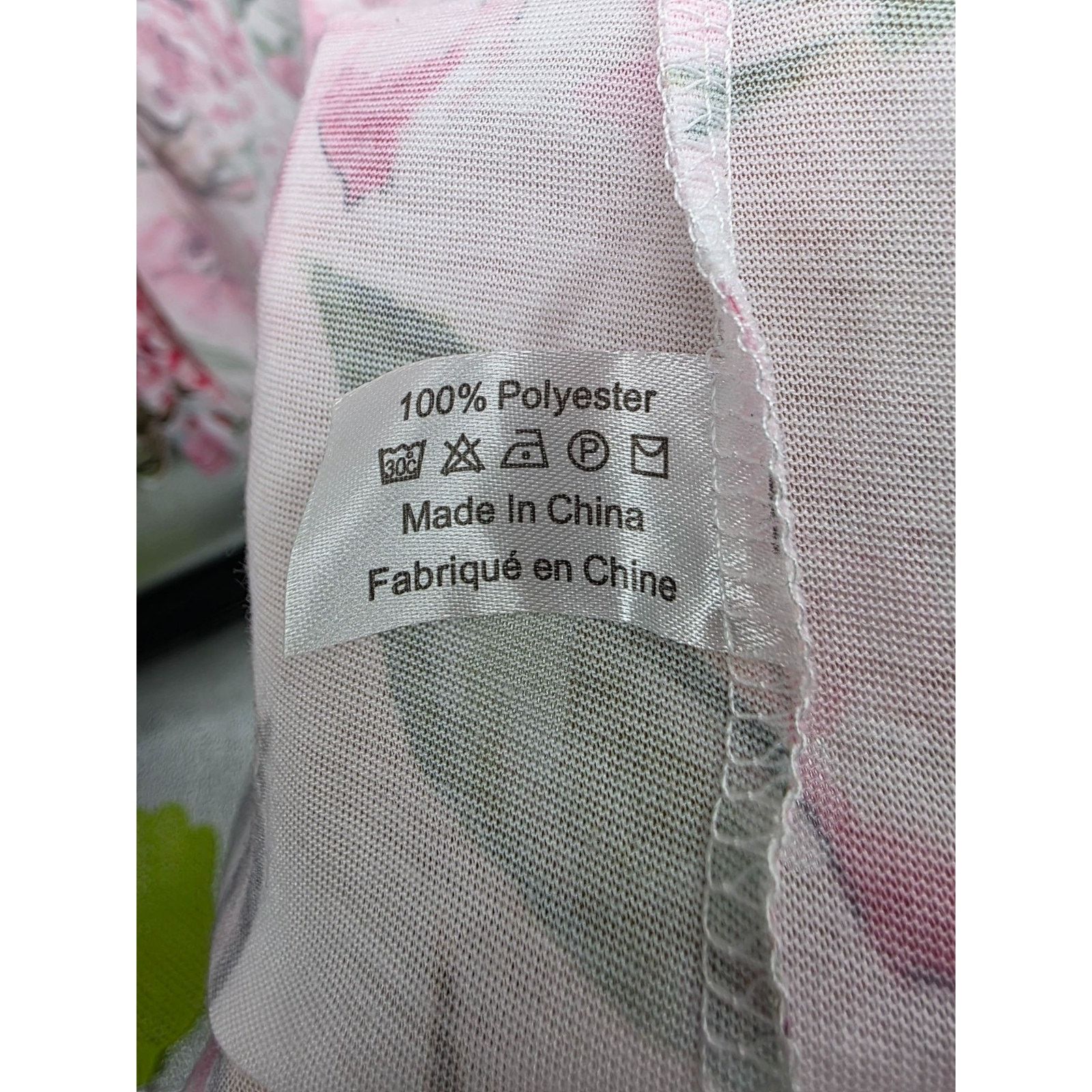 Show Me Your MuMu Show Me Your Mumu Floral Kimono Robe Polyester Pink & Green Size ONE SIZE - 5 Thumbnail