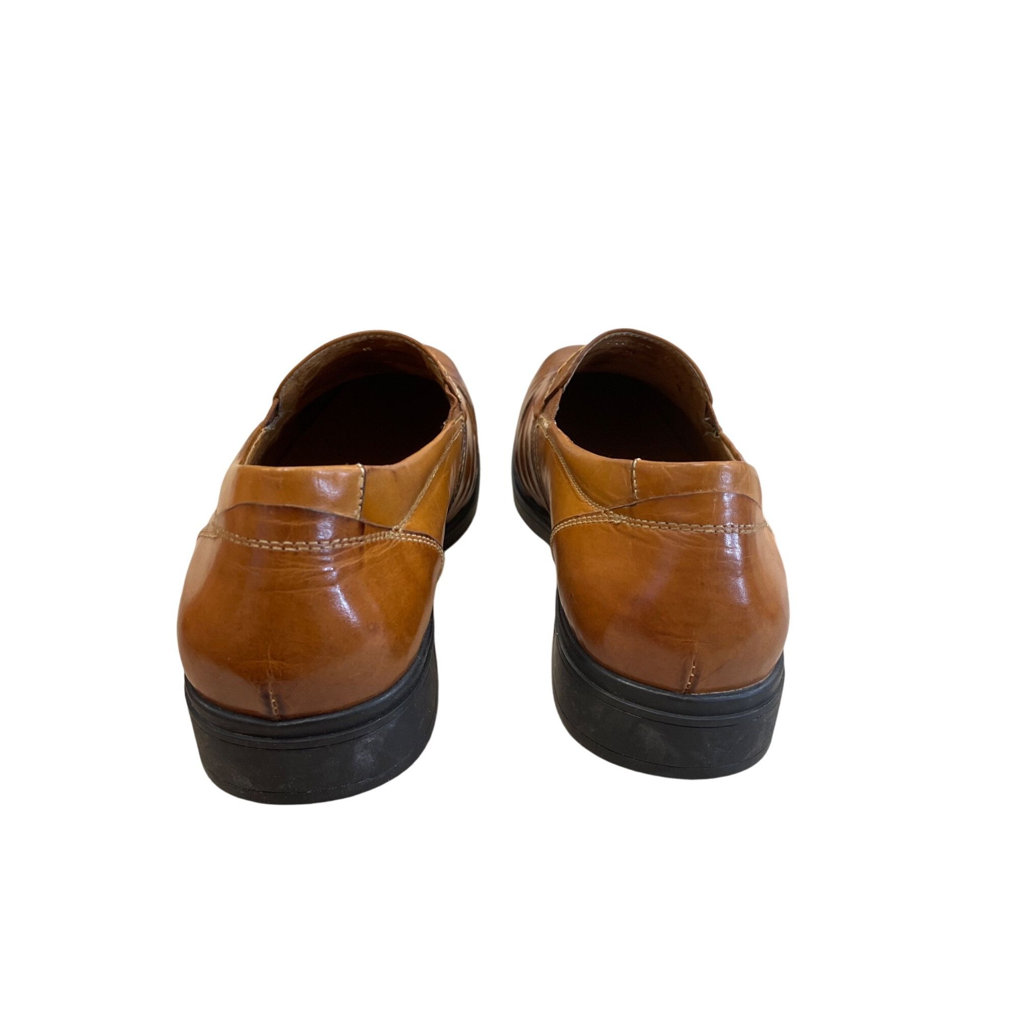 Other Gravity Defyer mens brown leather slip on loafers shoes SIze Size US 8 / EU 41 - 7 Thumbnail
