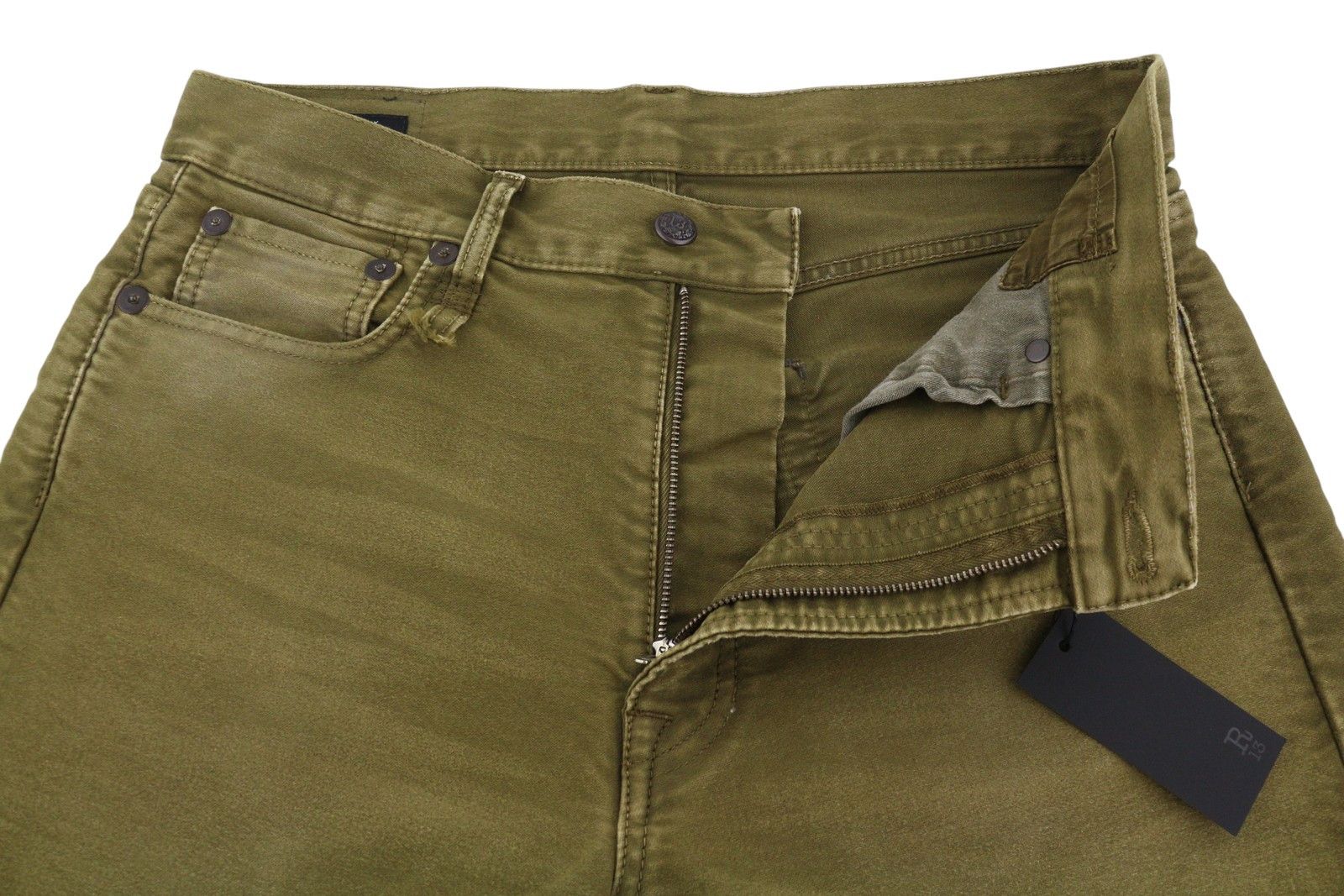 R13 BOYFRIEND 28 Olive Moleskin Zip Fly FW25 Jeans 87211 Size 28" / US 6 / IT 42 - 5 Thumbnail