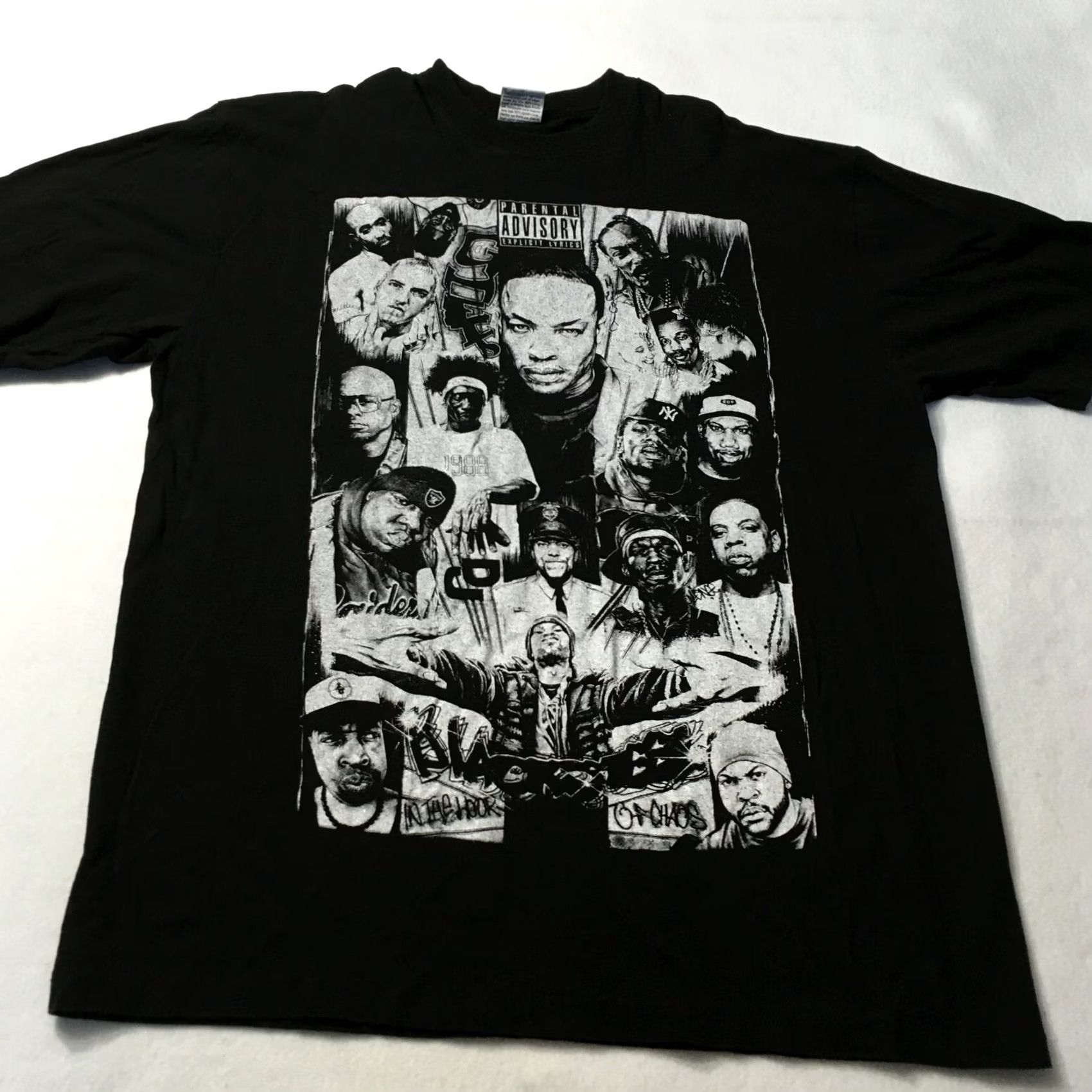 Vintage VINTAGE Snoop Tupac Dr Dre Suge RAPPERS T-Shirt 4XL 90s 80's Hip Hop Rap Tee Size US XXL / EU 58 / 5 - 3 Thumbnail