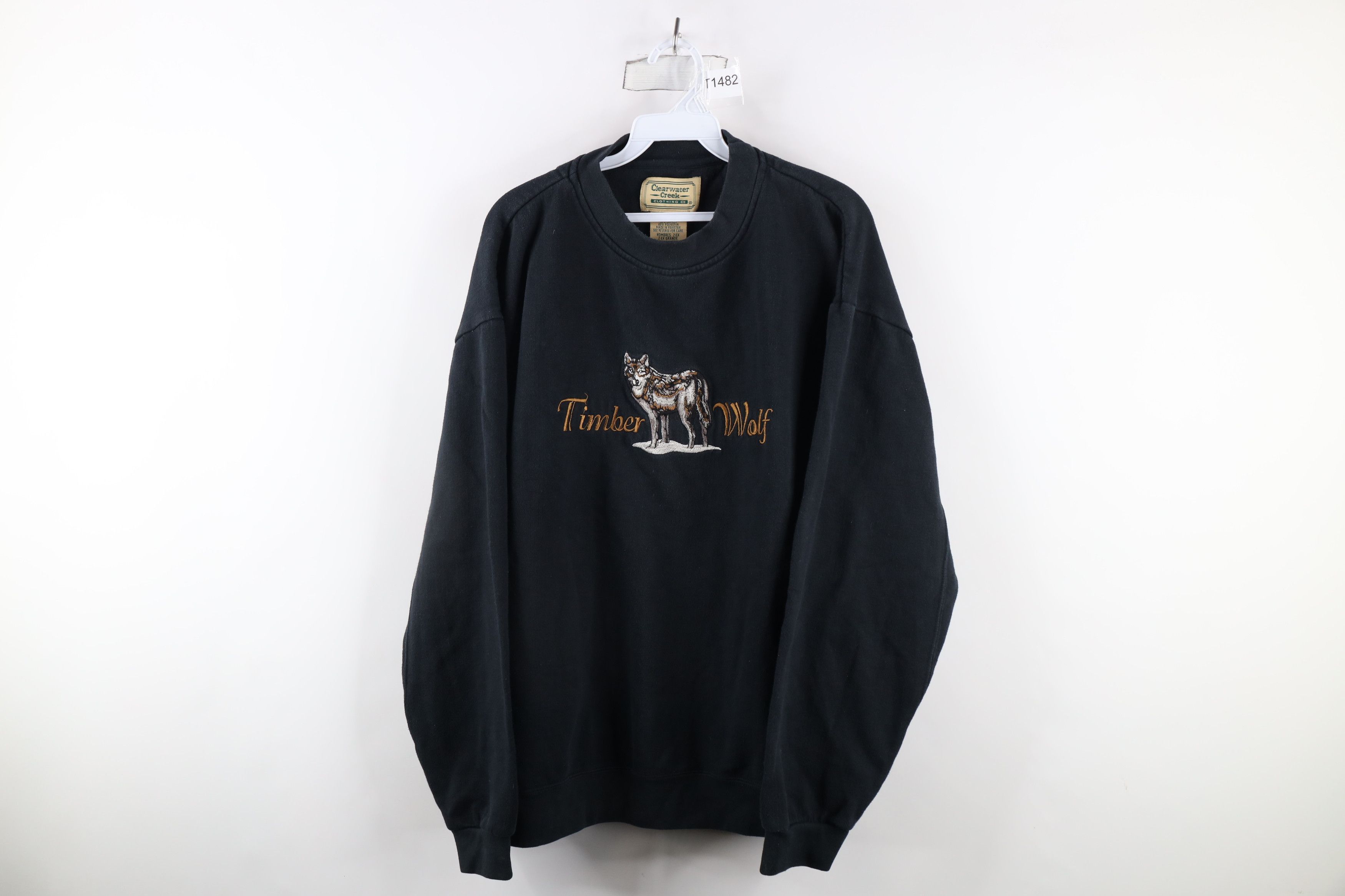 Vintage Vintage 90s Streetwear Spell Timber Wolf Crewneck Sweatshirt Size US XXL / EU 58 / 5 - 1 Thumbnail