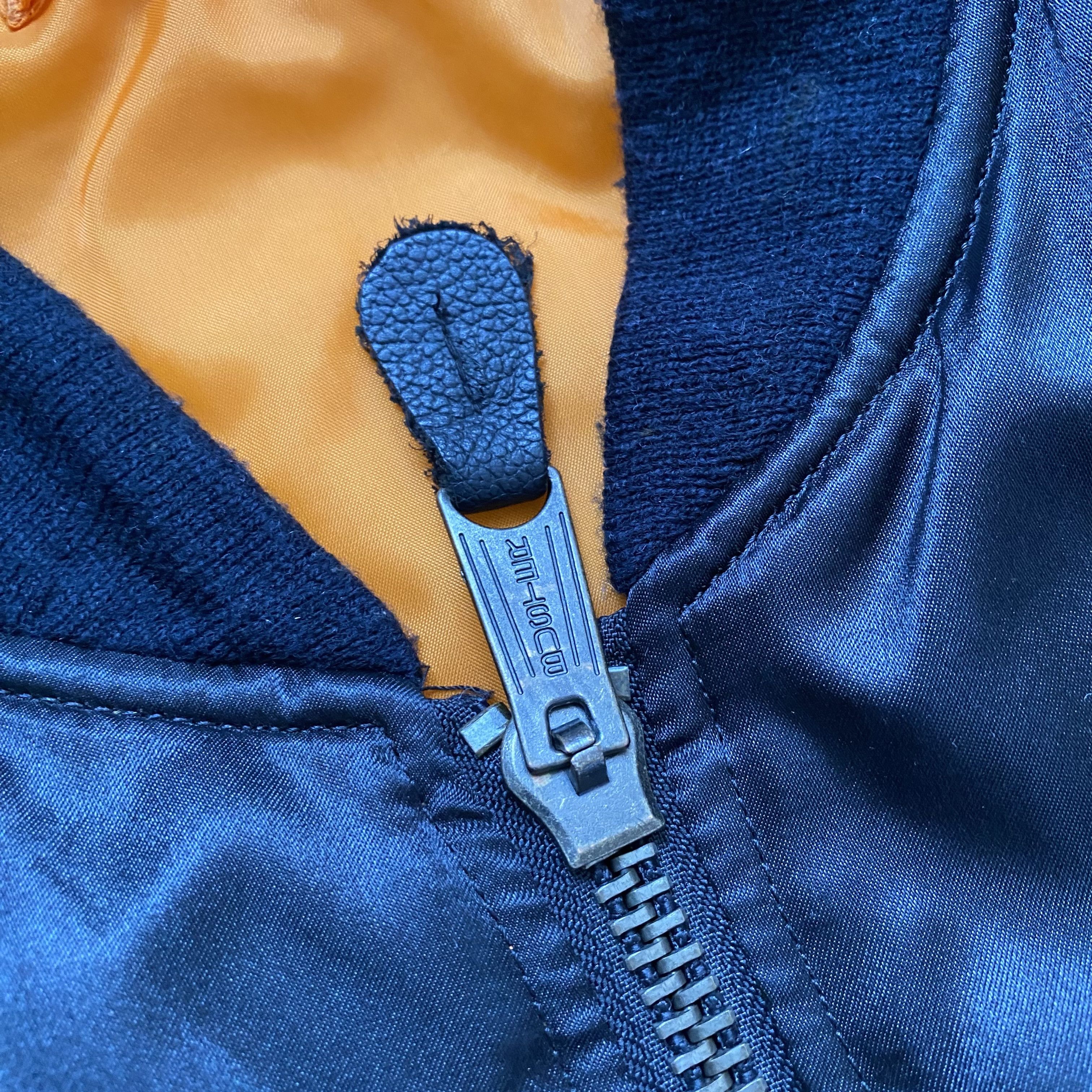 Japanese Brand Vintage 90s MA 1 Intermediate Bomber boxy Jacket USA Size US XL / EU 56 / 4 - 7 Thumbnail