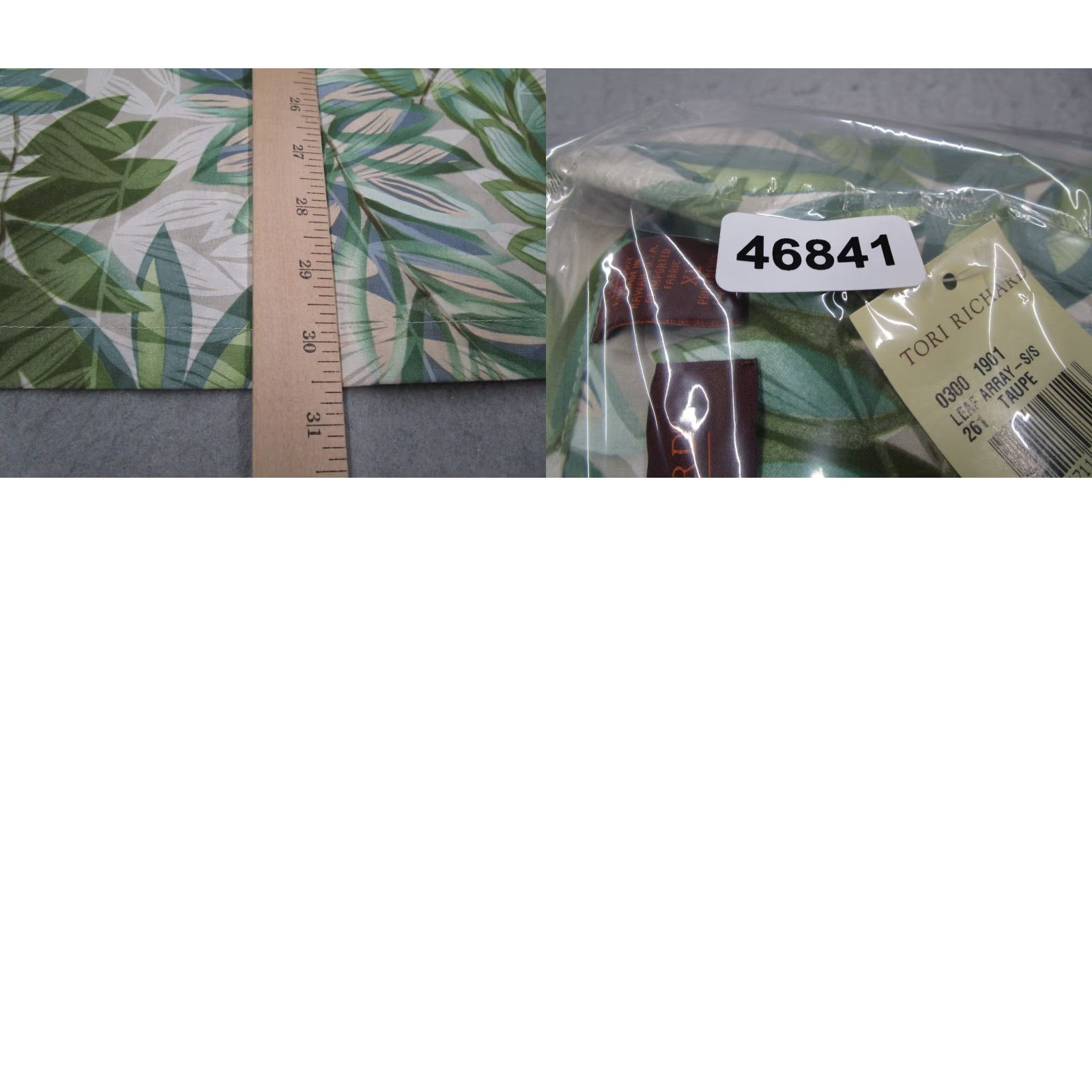 Tori Richard Shirt Men XL Green Floral Button Up Hawaiian Cotton Lawn
