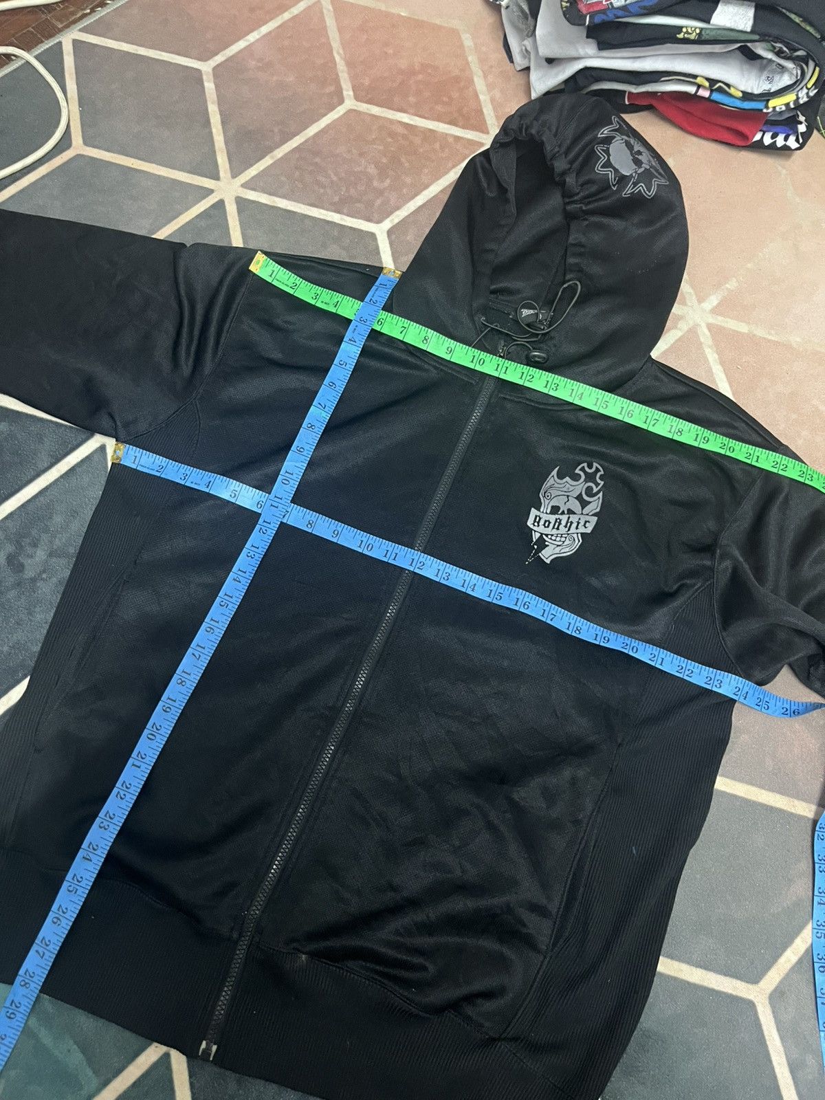 If Six Was Nine 💥Seven Zero One Skulls Poly Hoodie Size US M / EU 48-50 / 2 - 13 Thumbnail