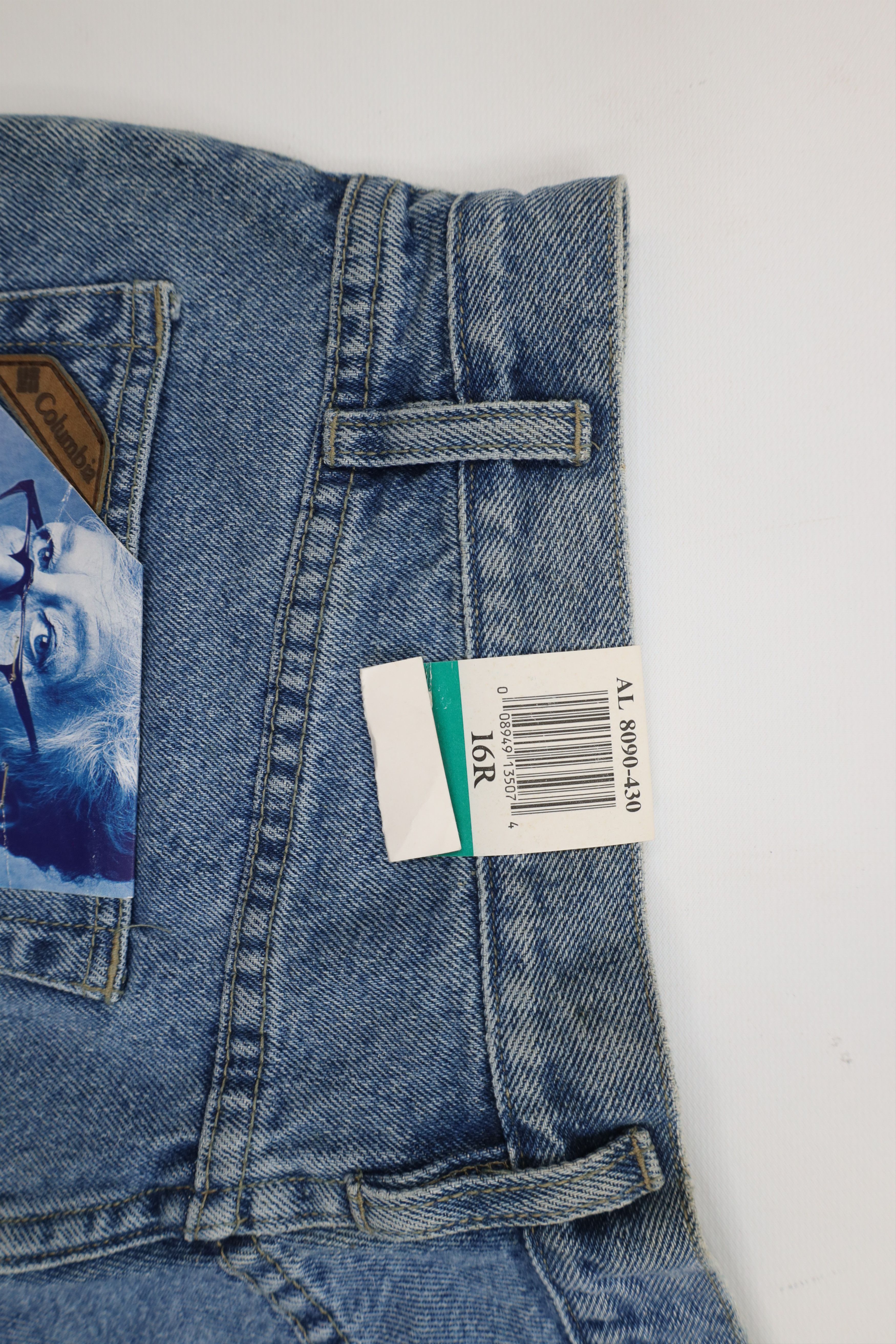 Columbia Deadstock Vintage 90s Columbia Fit Denim Jeans Blue Cotton Size 38" / US 16 / IT 52 - 14 Thumbnail