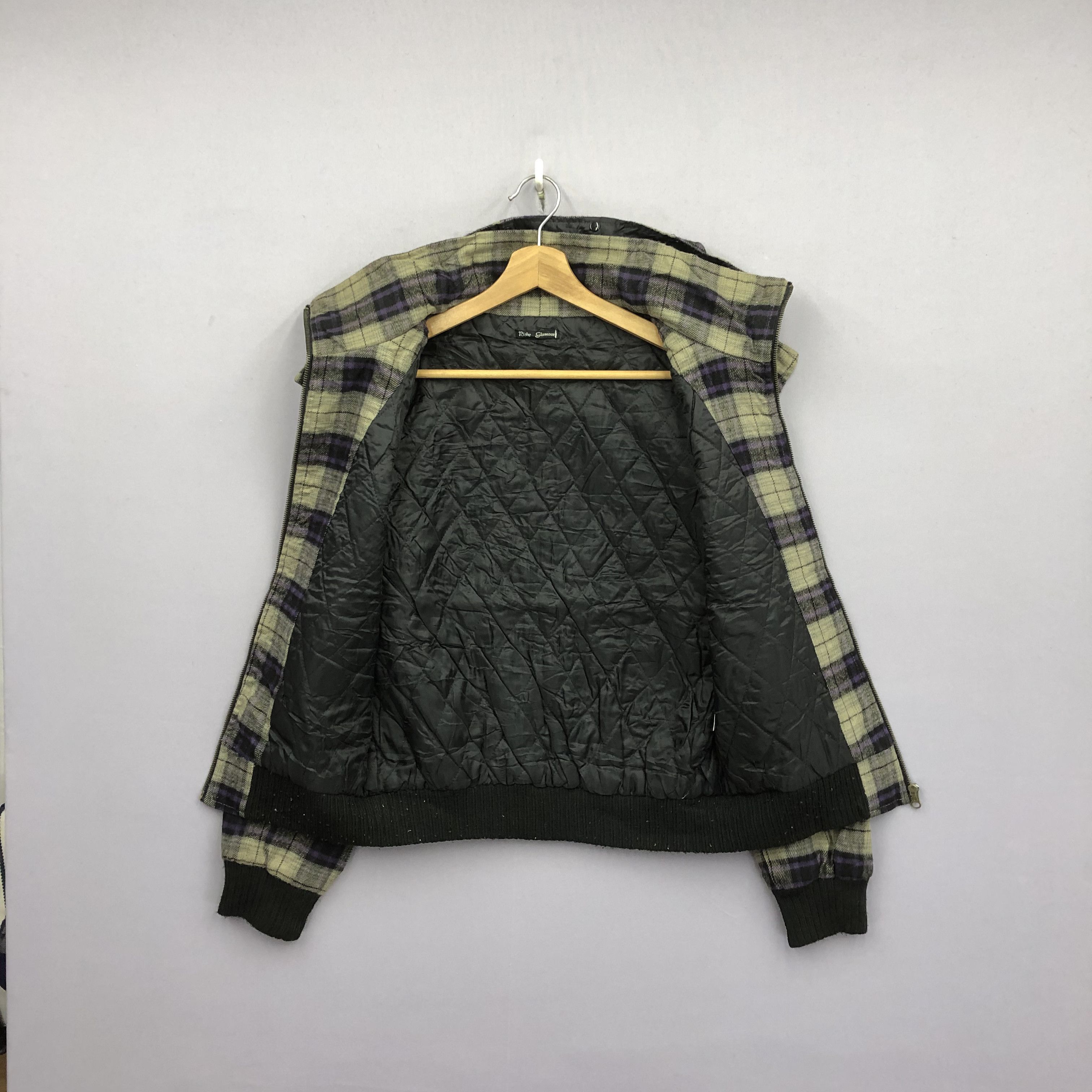 Japanese Brand 90s Riche Glamour Tartan Jacket Japanese Checkered Jackets Size US M / EU 48-50 / 2 - 6 Thumbnail