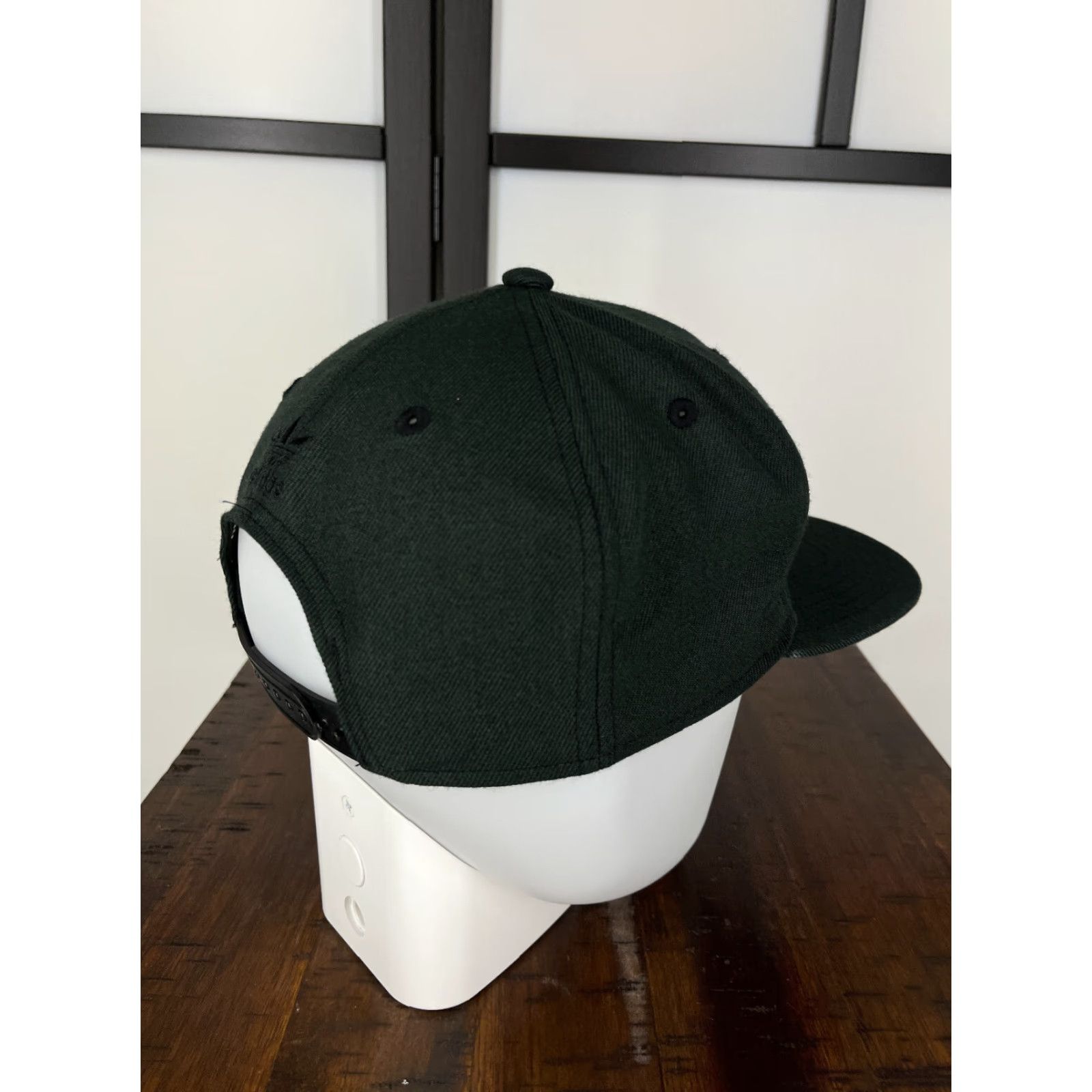 Adidas Adidas Hat Cap Snap Back Mens One Size Dark Gray Embroidered Wool Blend Trefoil Wool Blend? Size ONE SIZE - 7 Thumbnail