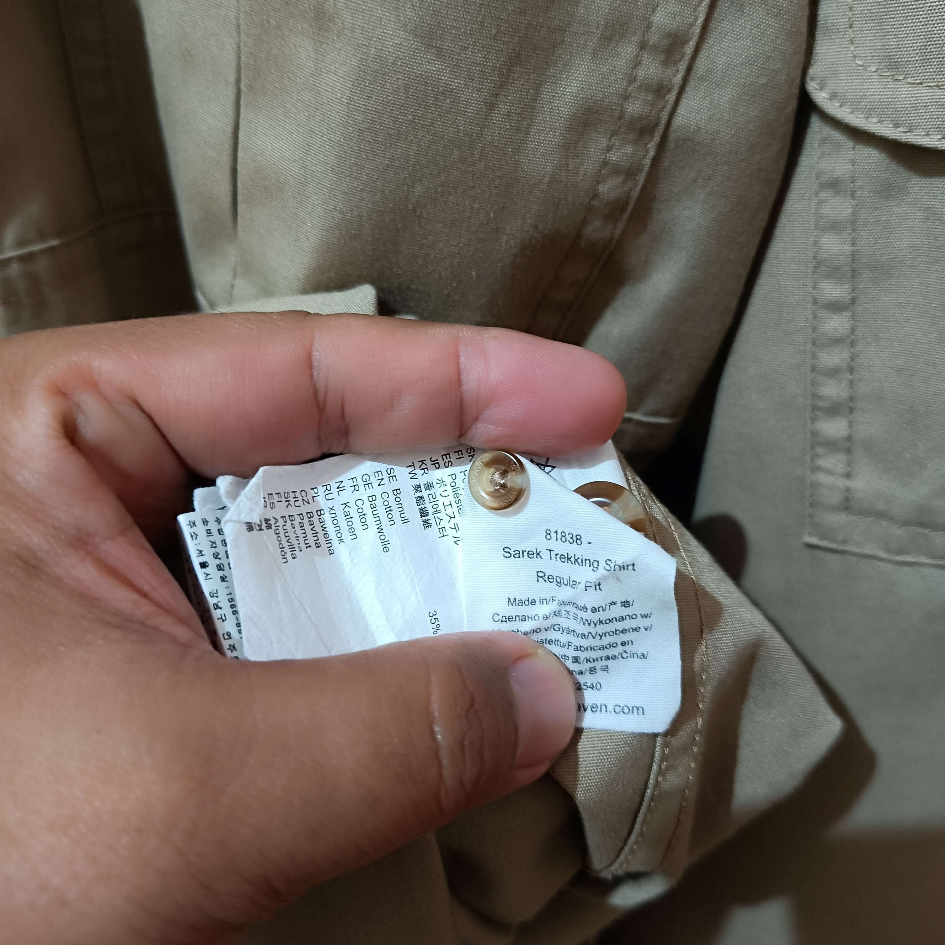 Fjallraven FJALLRAVEN Sarek Trekking Shirt LS Men's (Like New) Size US M / EU 48-50 / 2 - 5 Thumbnail