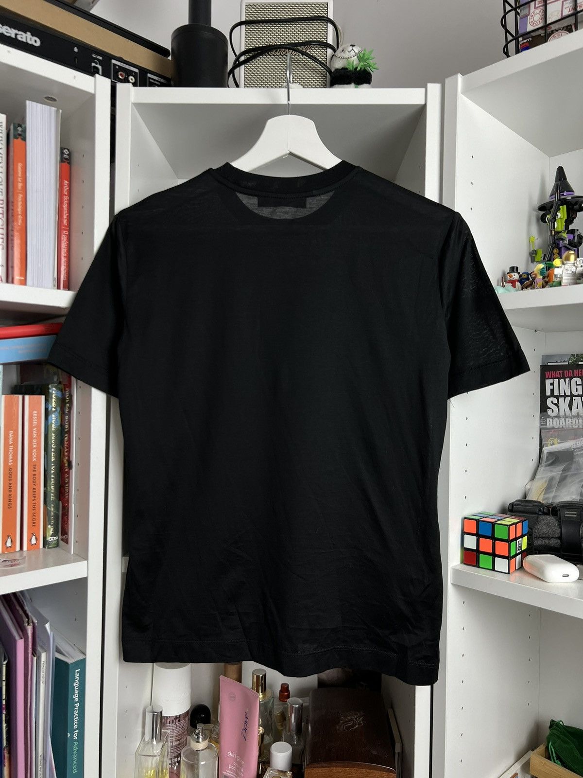 Designer × Prada Prada black basic cotton t-shirt XS designer luxury casual Size XS / US 0-2 / IT 36-38 - 2 Thumbnail