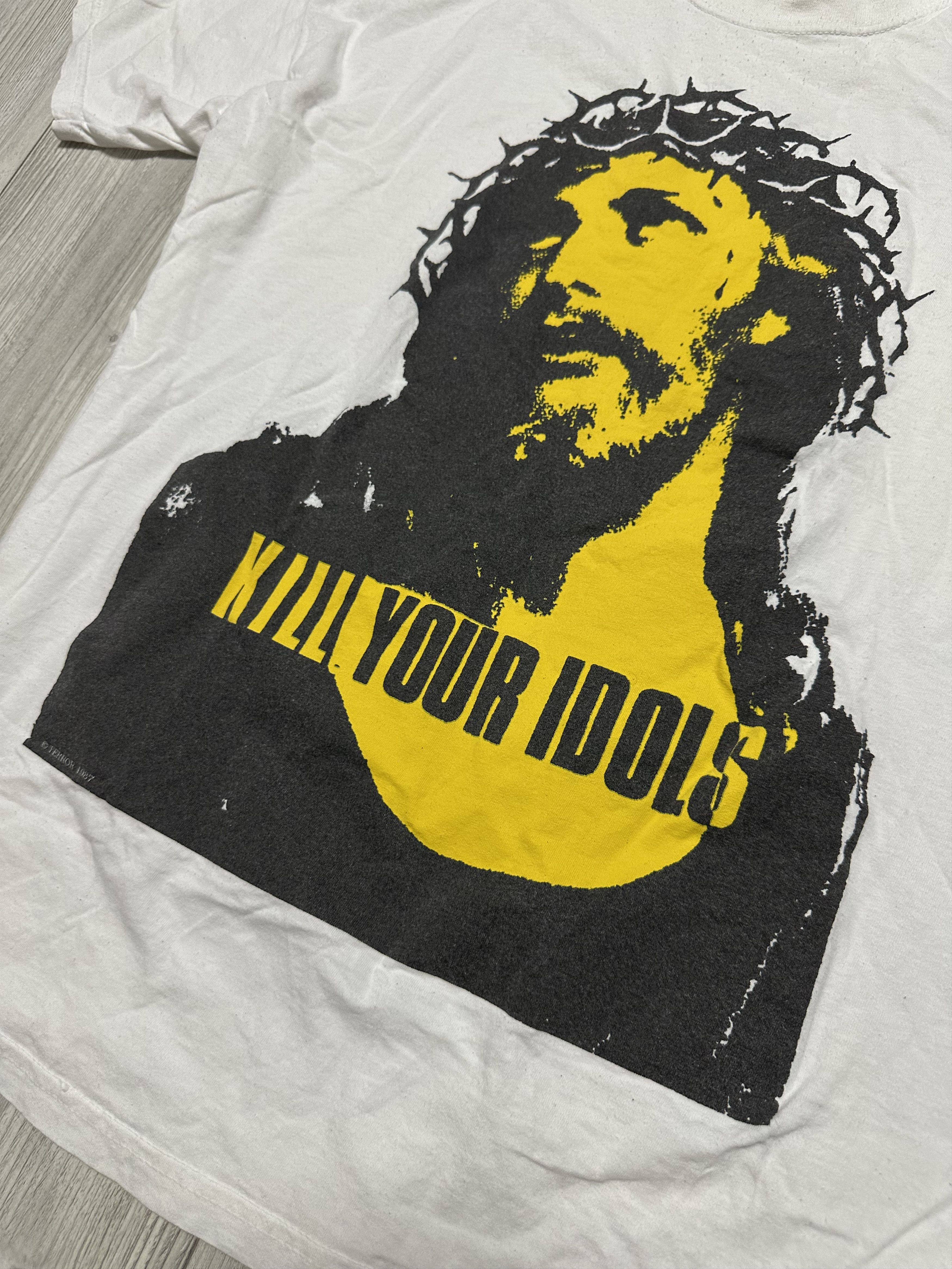 Band Tees Y2K Vintage Kill Your Idols 1987 Axl Rose Jesus Band Tee XXL Size US XXL / EU 58 / 5 - 2 Thumbnail