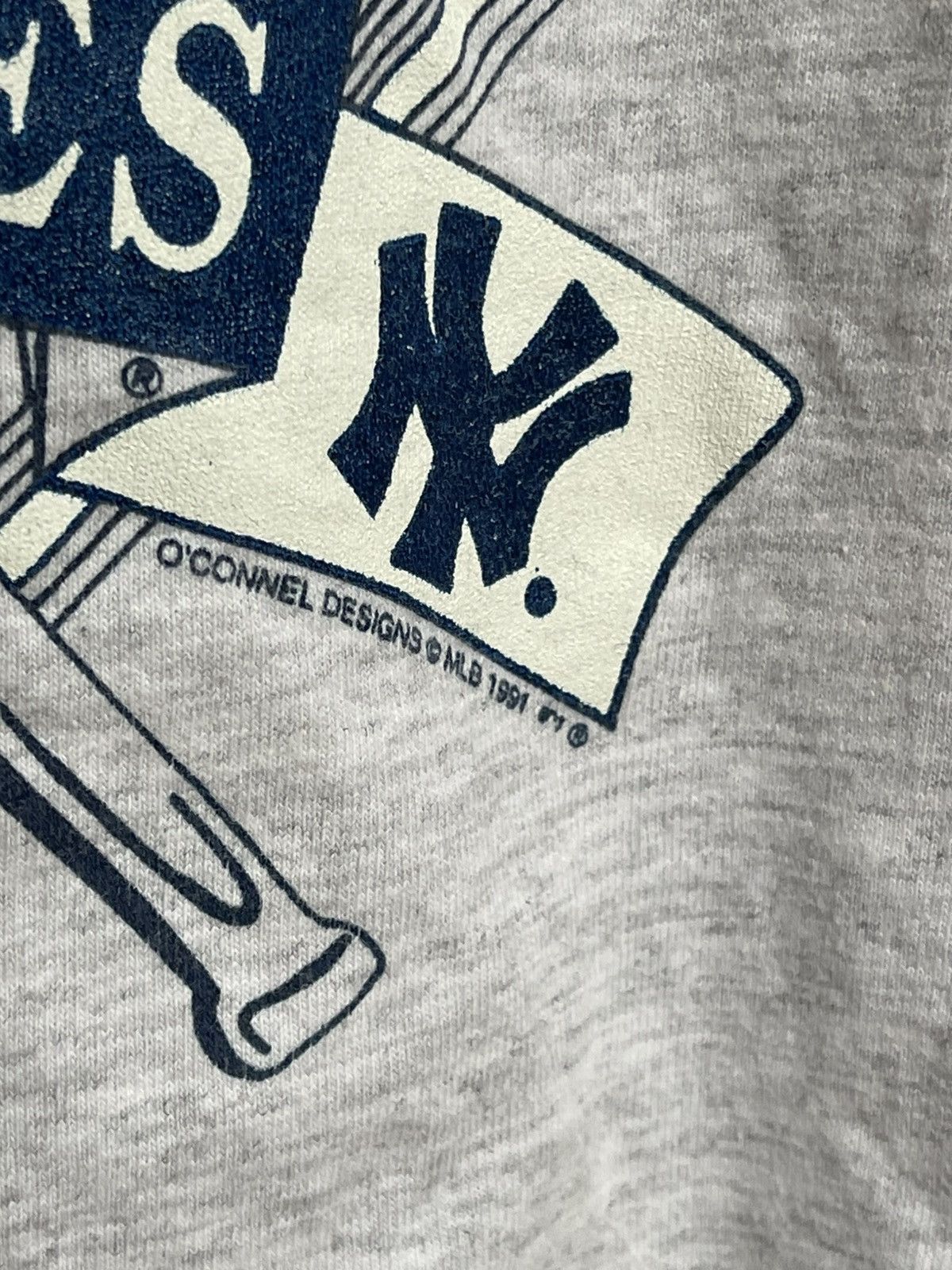 Vintage Vintage 1991 NY New York Yankees T Shirt O’Connell Designs Size US XL / EU 56 / 4 - 4 Thumbnail