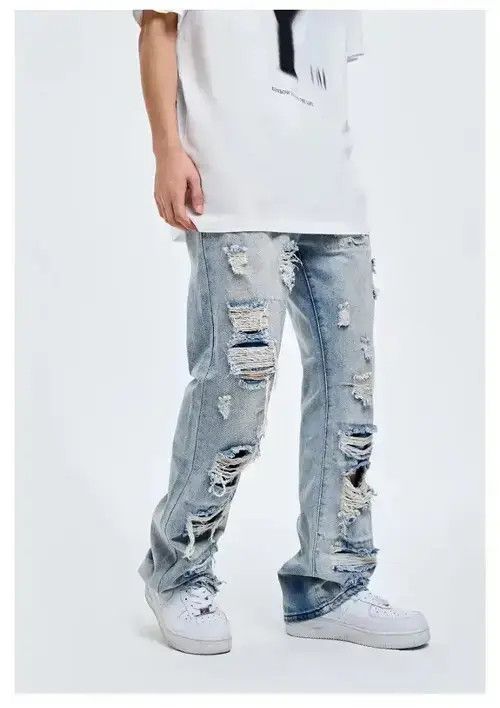 VIBE Ripped Jeans Wide Leg Size US 28 / EU 44 - 4 Thumbnail