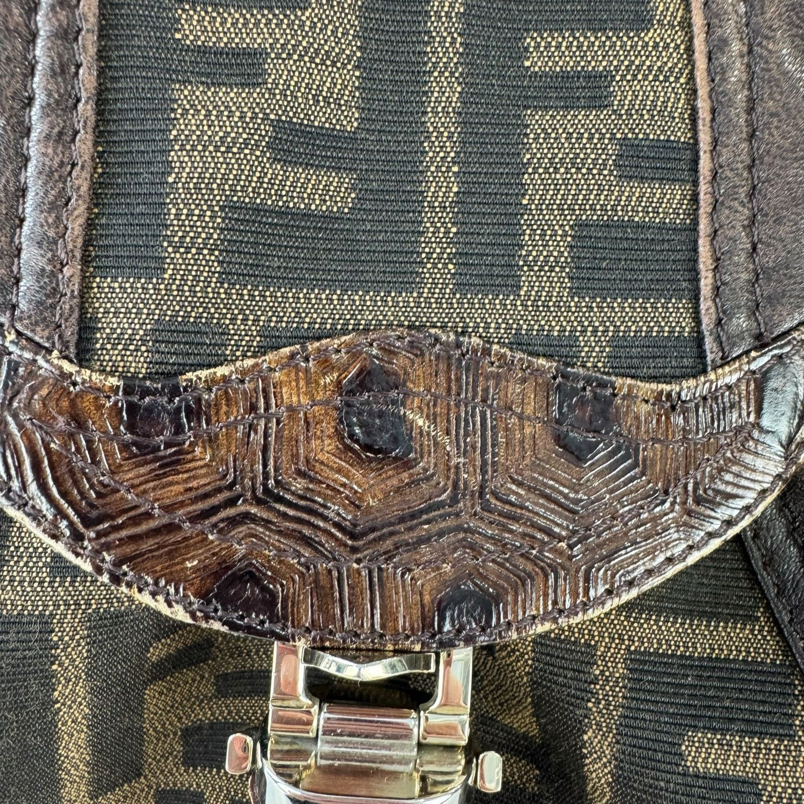 Fendi Fendi Zucca and Tortoiseshell Spy Bag Size ONE SIZE - 19 Thumbnail