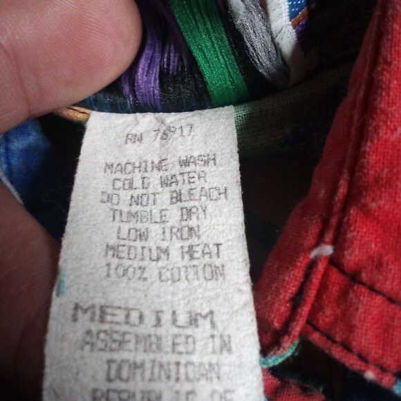 Other Vintage Cricket Sleeveless Rainbow Zig Zag Western Shirt Size M / US 6-8 / IT 42-44 - 5 Thumbnail