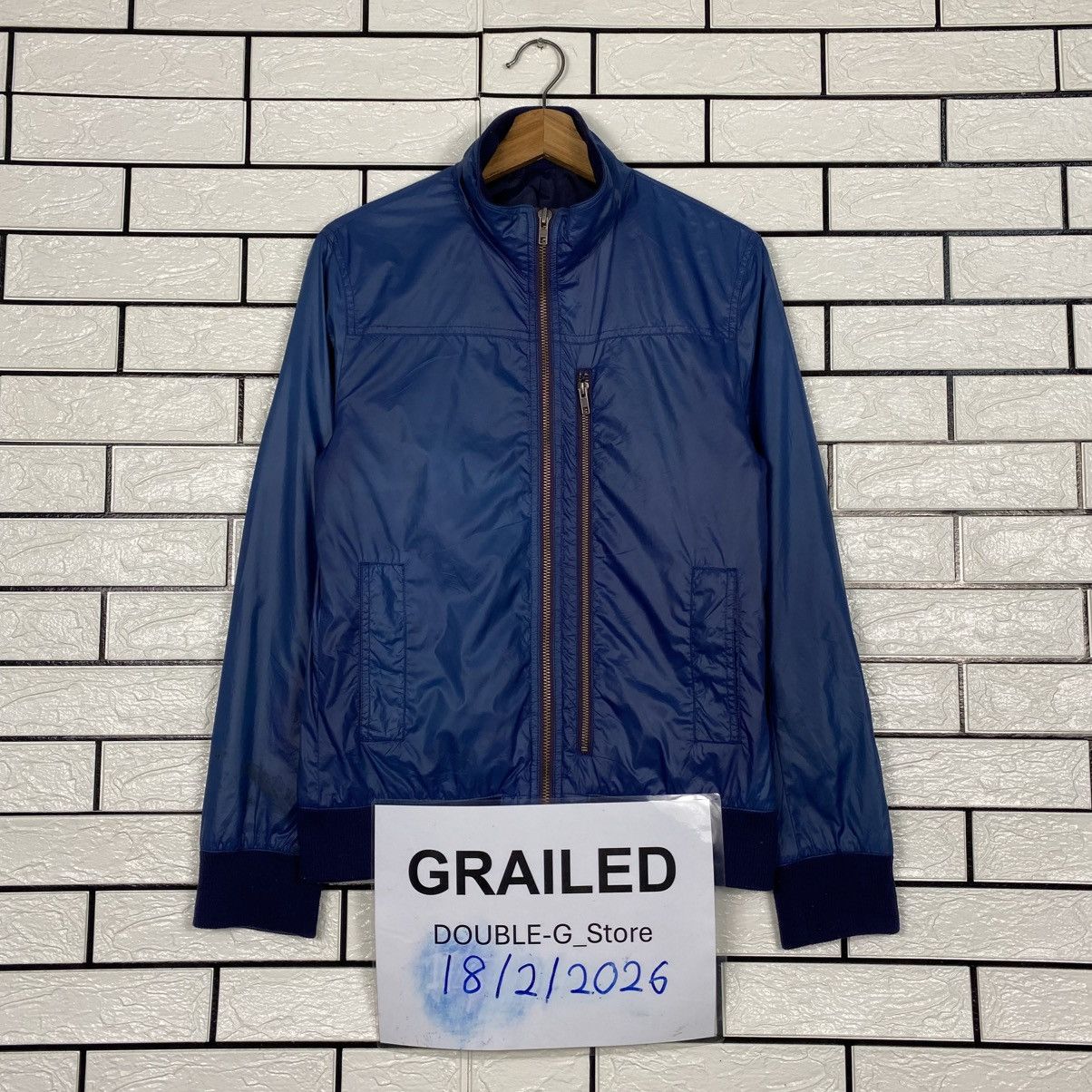 Issey Miyake 📌Vintage Biker Jacket Ships Jet Blue Japan Size US M / EU 48-50 / 2 - 1 Thumbnail