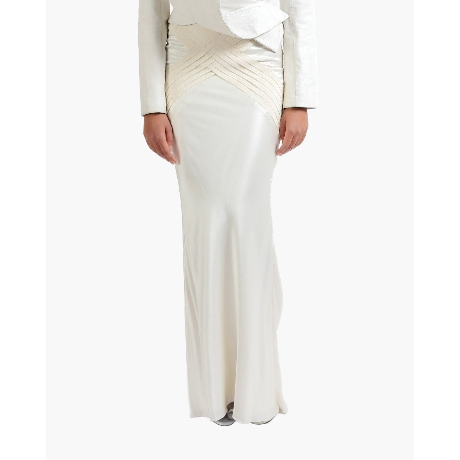 Haider Ackermann FW14 Low Waist Flared Skirt with Accent Bias Tapes Size 26" / US 2 / IT 38 - 1 Thumbnail