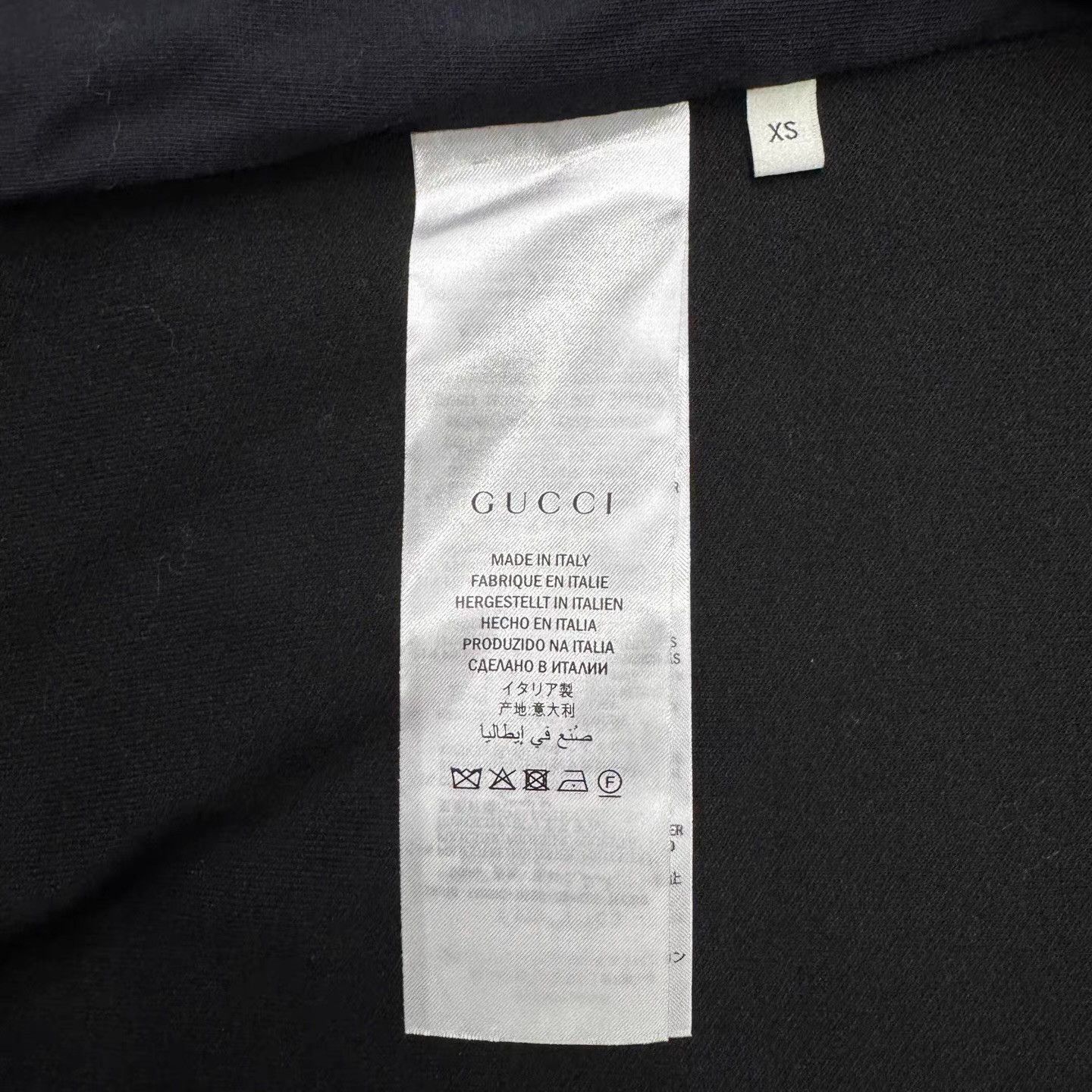 Gucci GUCCI Crystal Embellished Black Zip-Up Jacket Q10 Size US XS / EU 42 / 0 - 4 Thumbnail