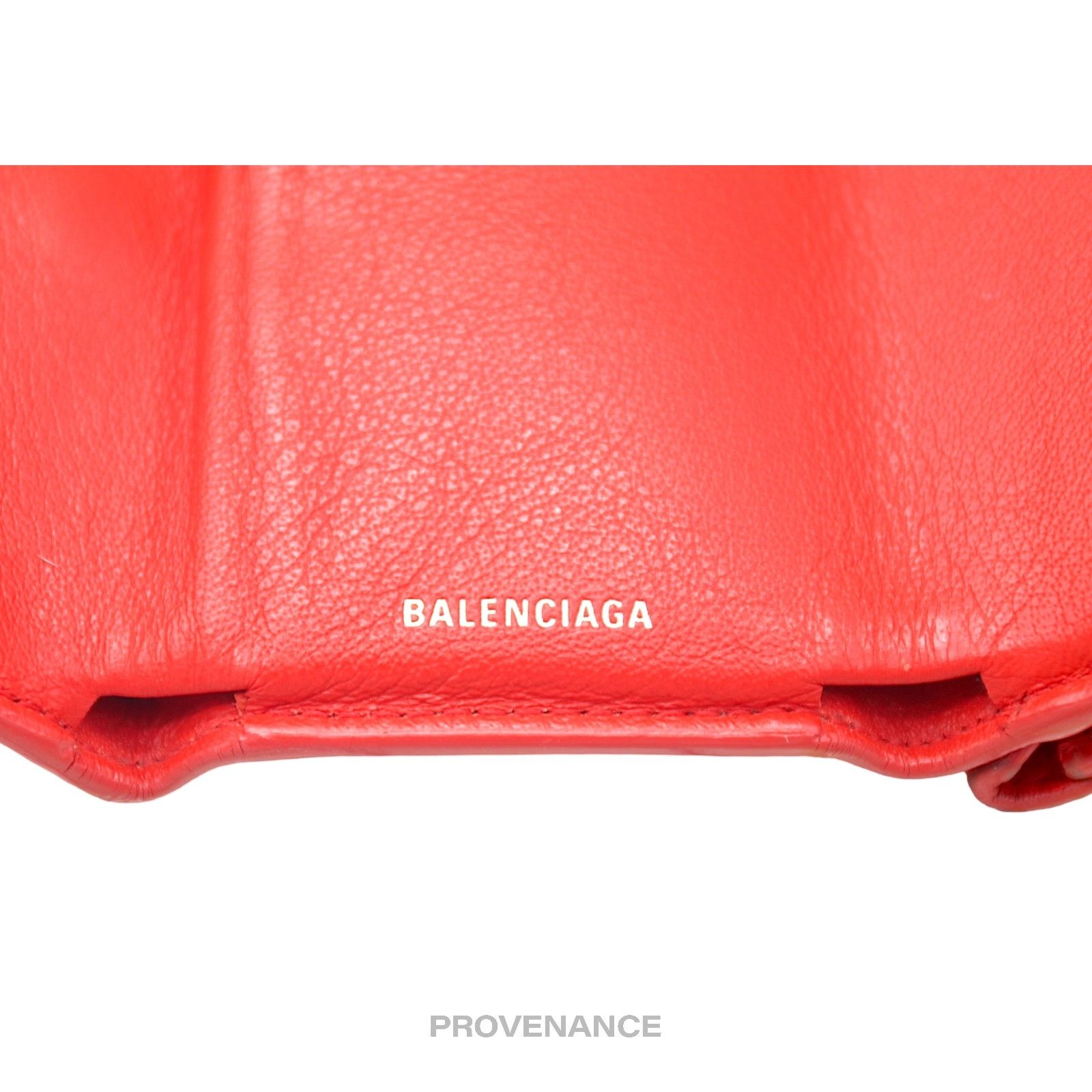 Balenciaga 🔴 Balenciaga Papier Mini Wallet - Red Leather Size ONE SIZE - 7 Thumbnail