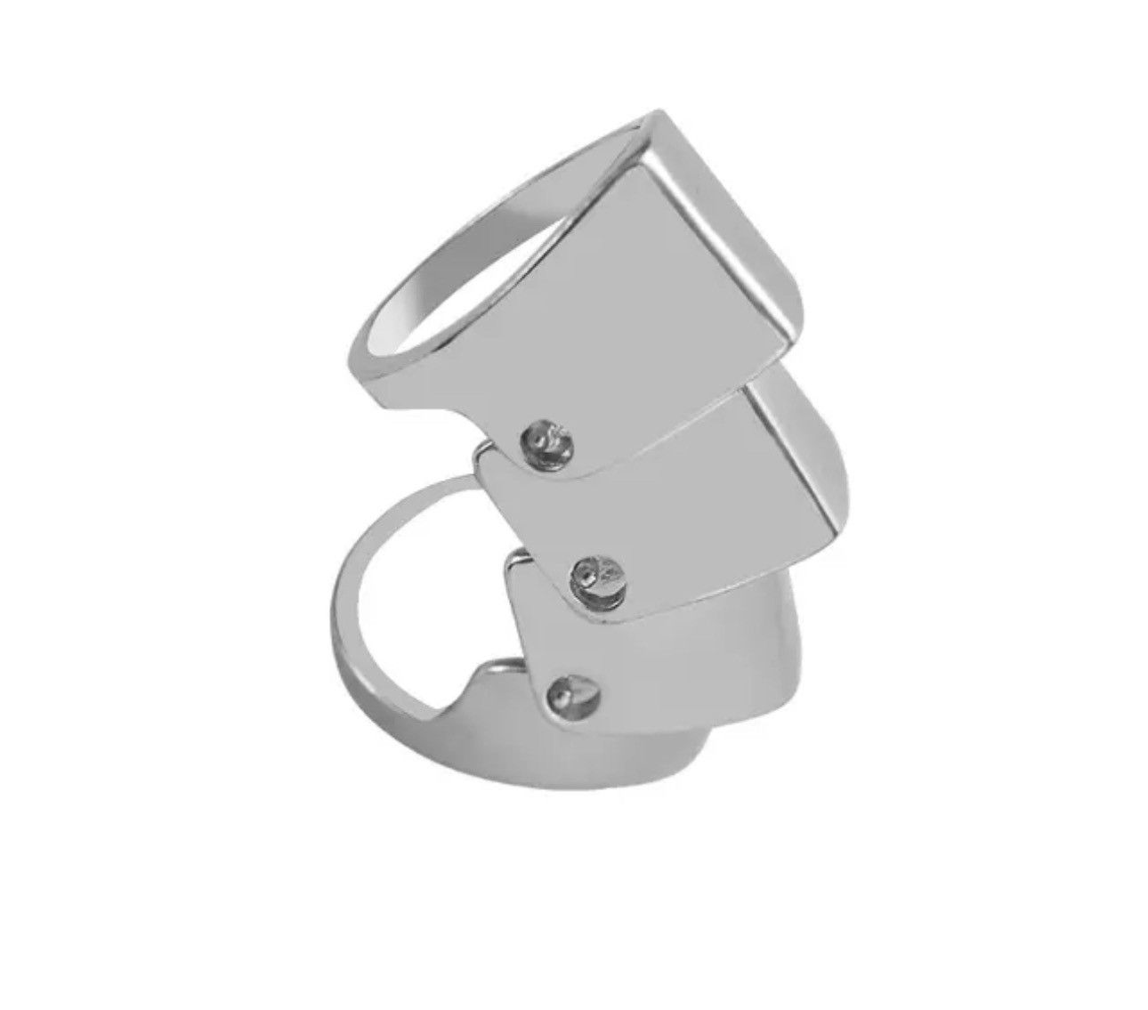 Jewelry Armor Knuckle Metal Ring Size ONE SIZE - 5 Thumbnail