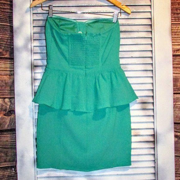 Urban Outfitters Urban Outfitters Sz 2 Green Bustier Dress Size XS / US 0-2 / IT 36-38 - 3 Thumbnail