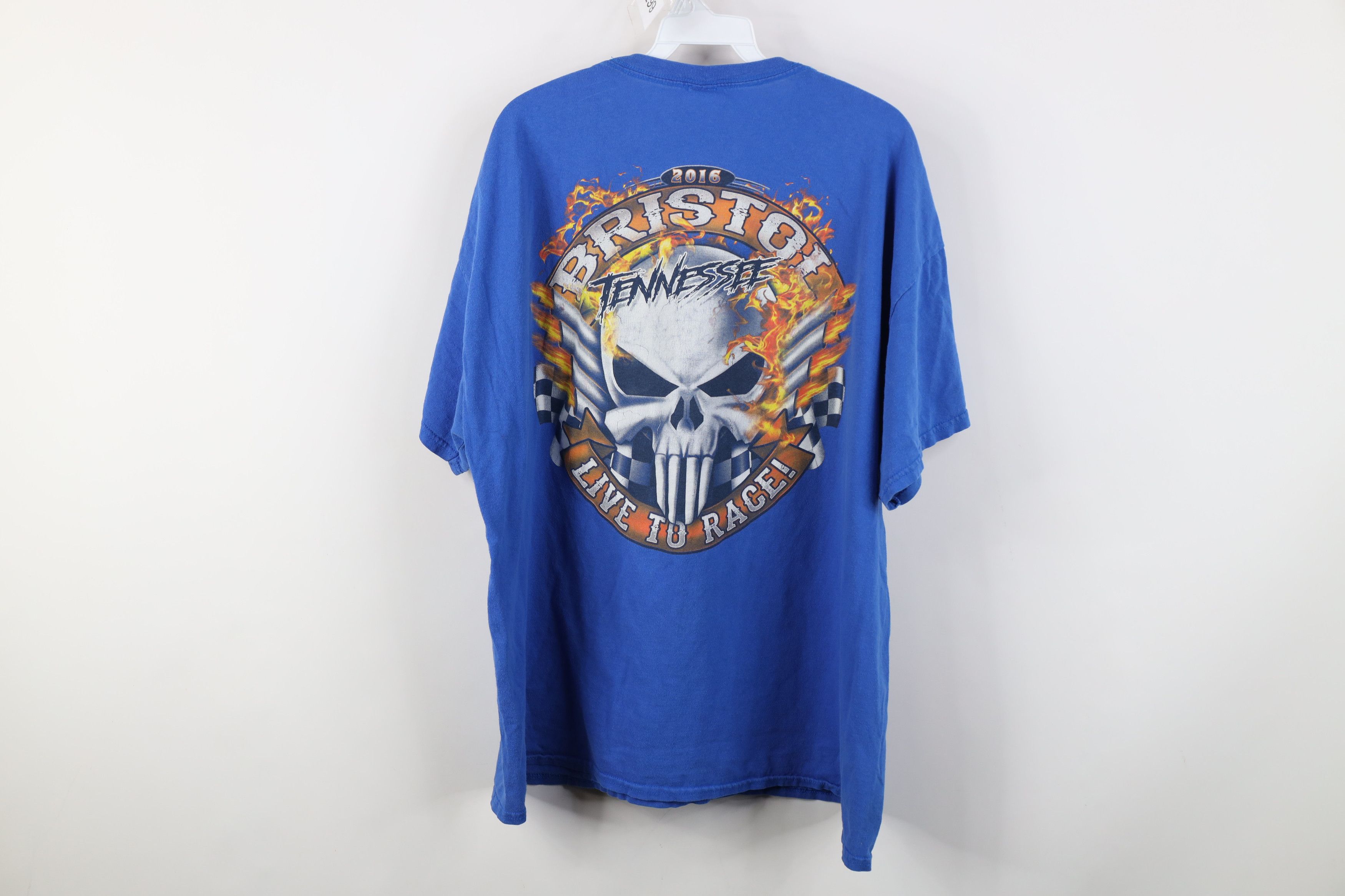 Vintage Vintage Y2K Bristol Motor Speedway Tennessee Fire T-Shirt Size US XXL / EU 58 / 5 - 13 Thumbnail