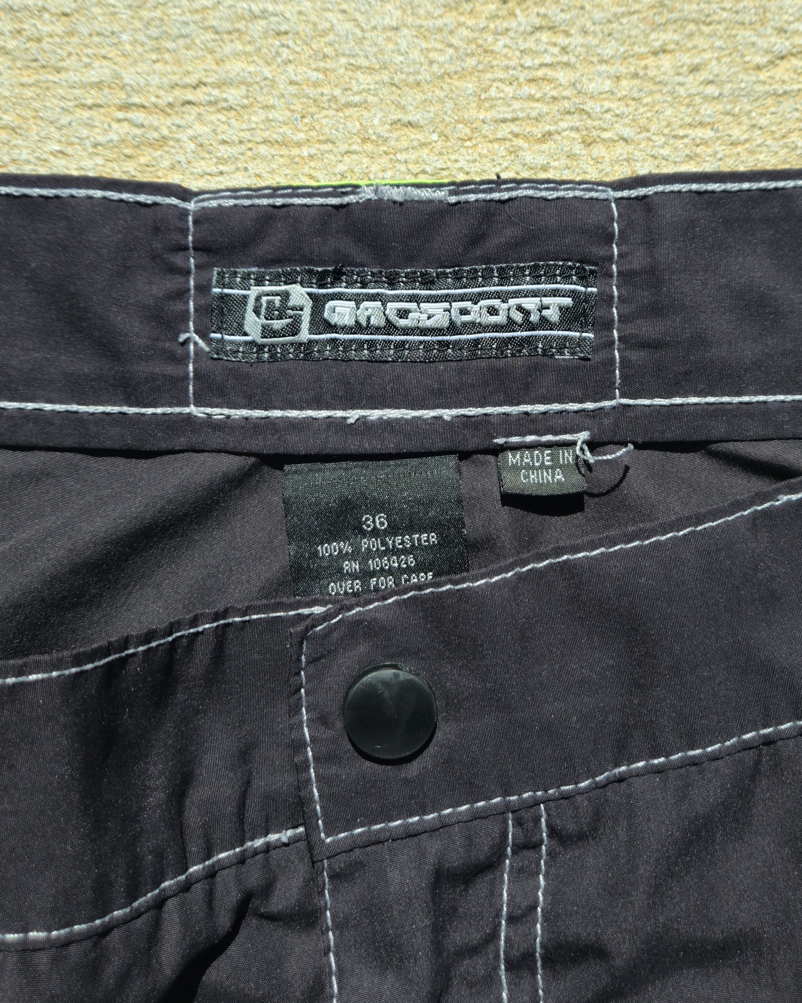 Tripp NYC Vintage Macgear Rave Pants Black Neon Green Kikwear JNCO Size US 36 / EU 52 - 3 Thumbnail