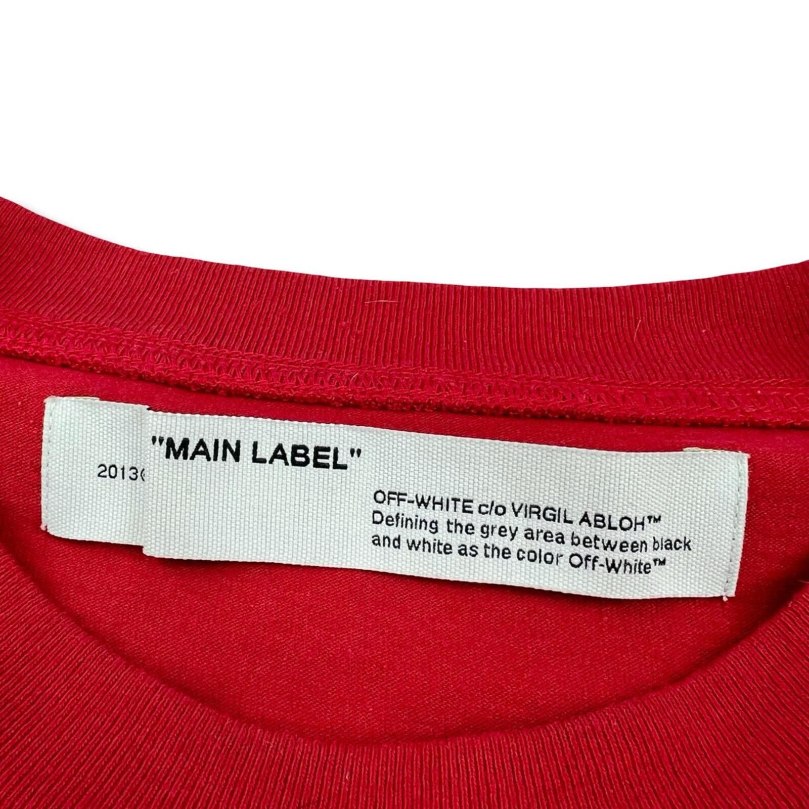 Off-White Off-White Airport Tape Arrows Red T Shirt Size US XL / EU 56 / 4 - 4 Thumbnail