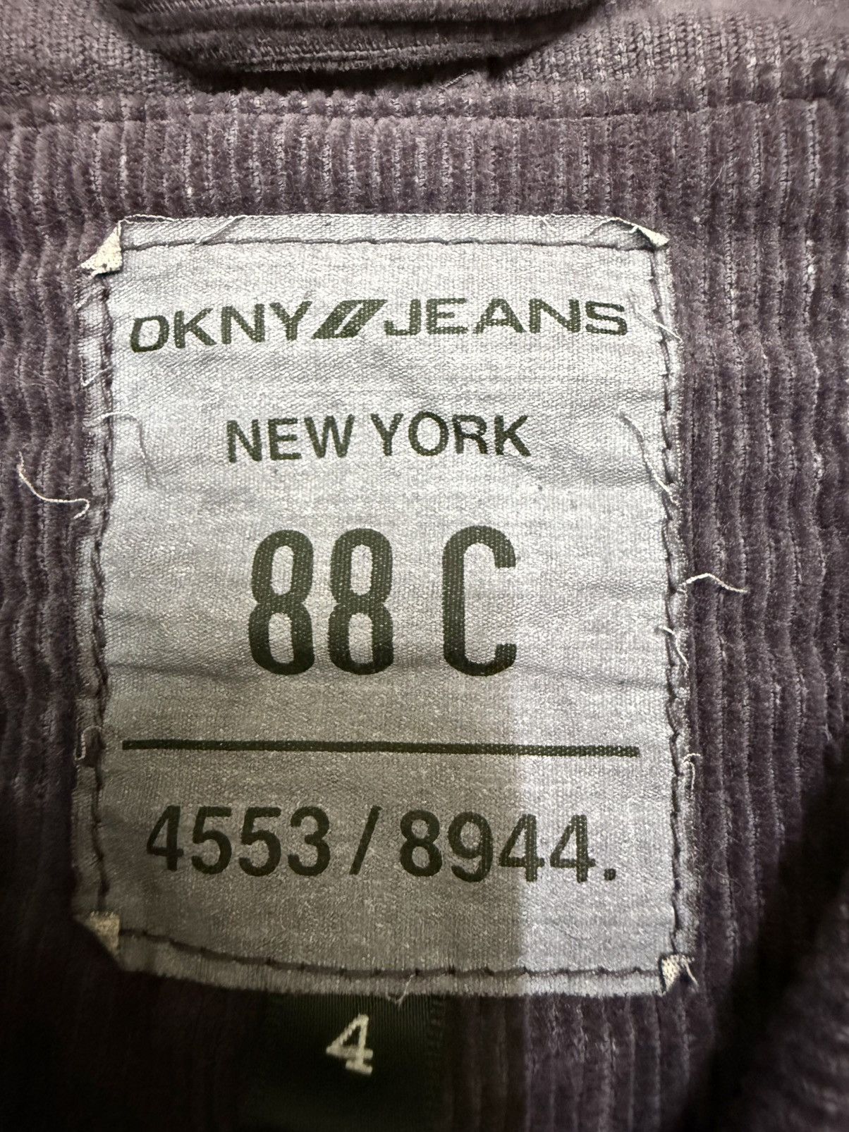 DKNY SUN FADED DKNY OPEN COLAR CUDROY COATS JACKET Size XS / US 0-2 / IT 36-38 - 5 Thumbnail