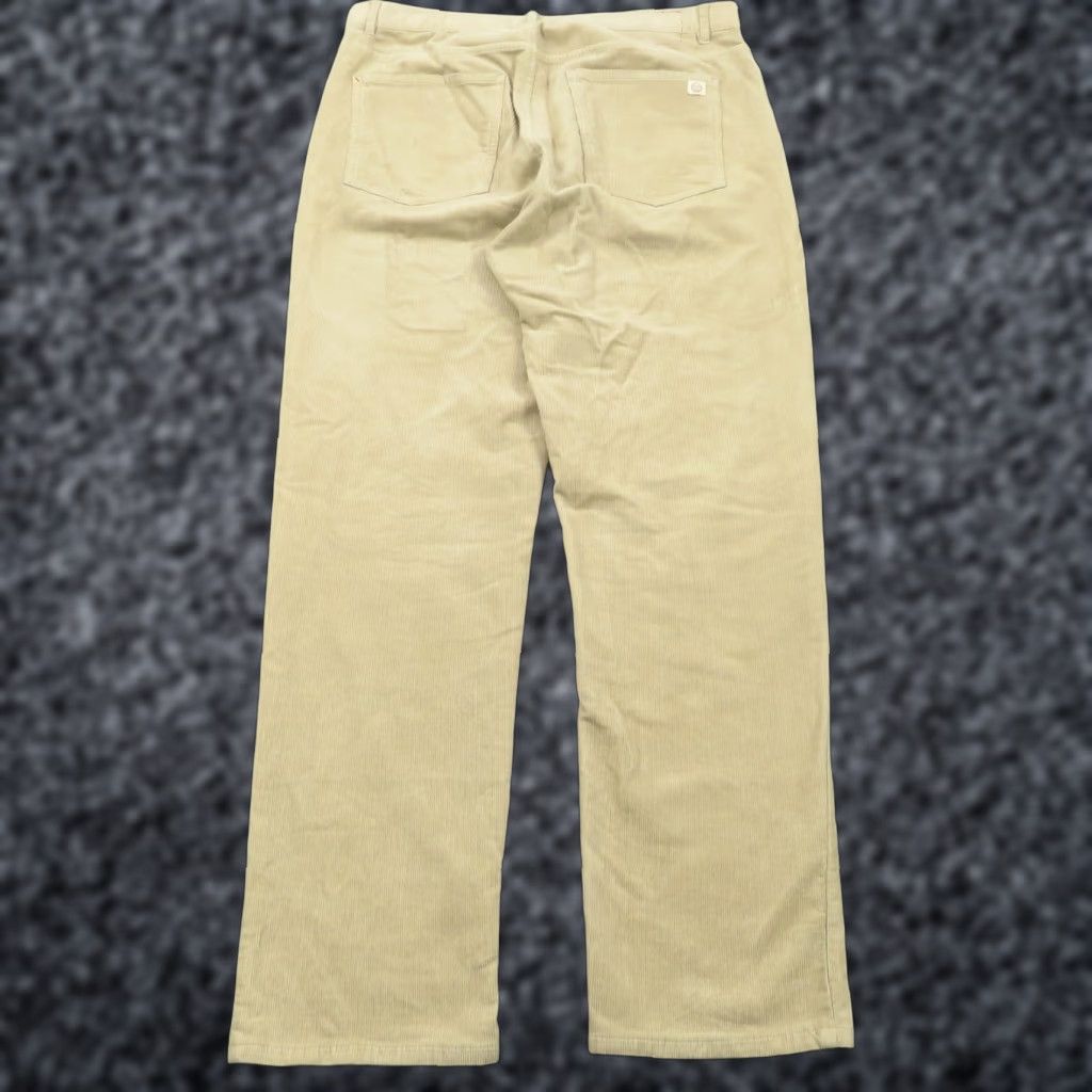 Marine Layer Pants Mens 34x32 Khaki Corduroy Relaxed Fit 5 Pocket Chinos Stretch