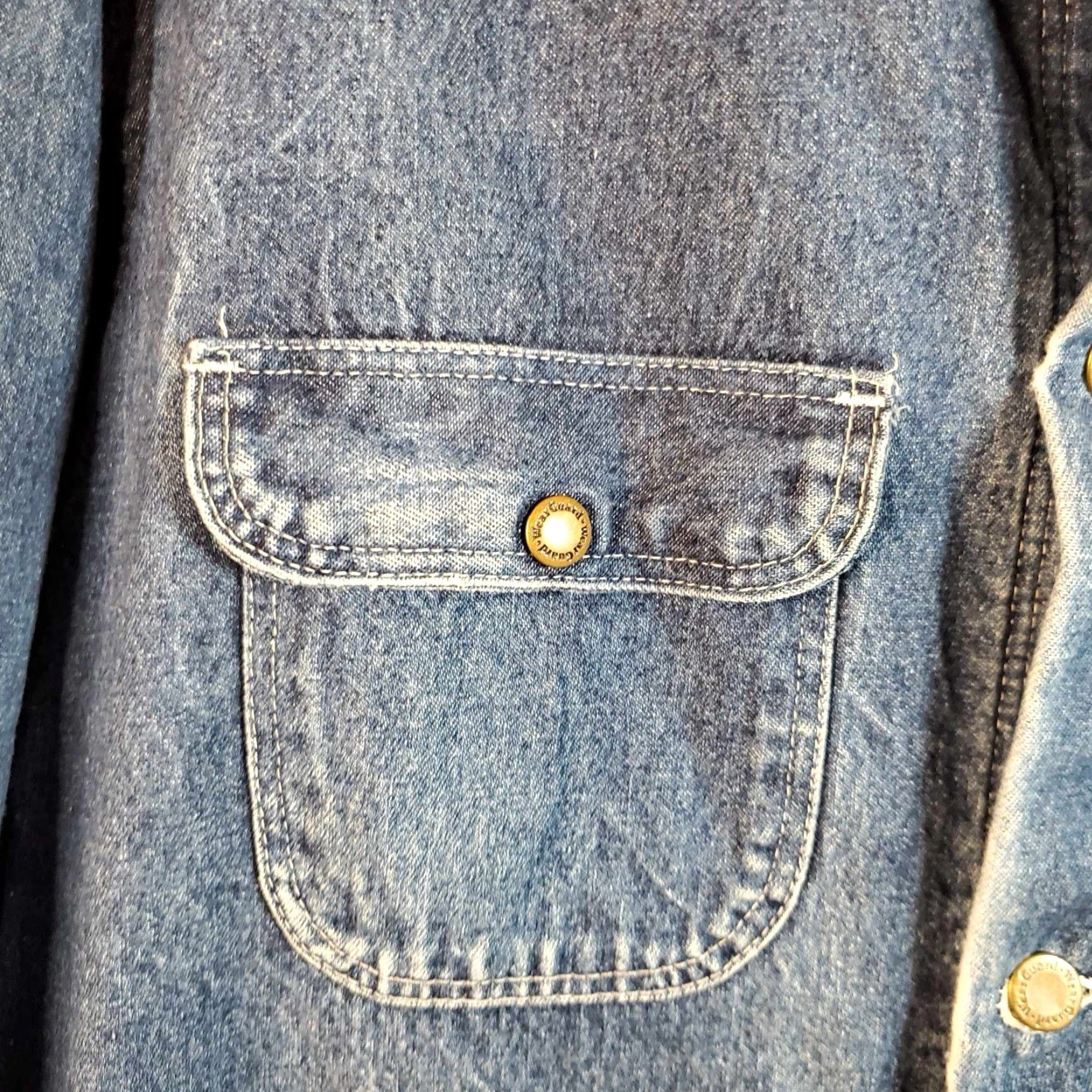 Vintage VINTAGE WearGuard Jacket Coat Canvas Work Mid-Length Blue Denim Lined Zip Men M Regular Blanket Lined USA Rough Work Coat Vintage WearGuard Size US M / EU 48-50 / 2 - 4 Thumbnail