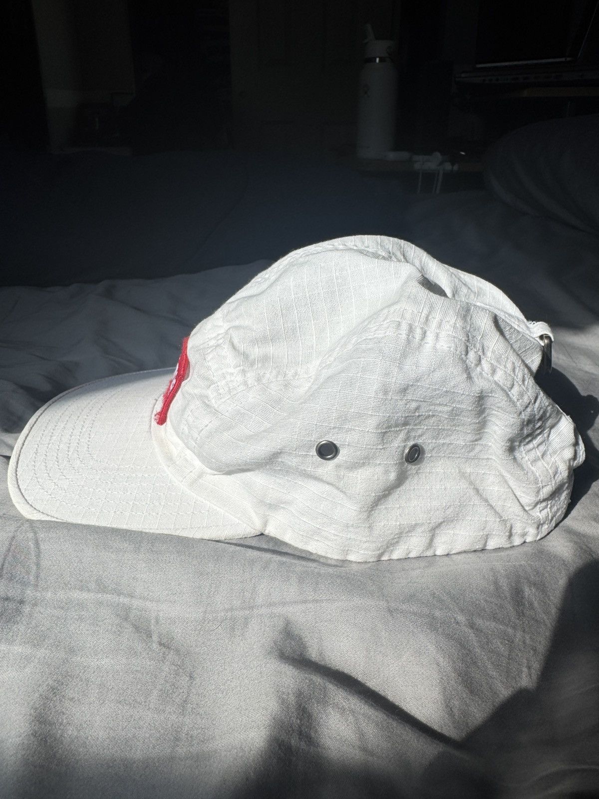 Supreme Supreme Metal D-Ring White Camp Cap Size ONE SIZE - 6 Thumbnail