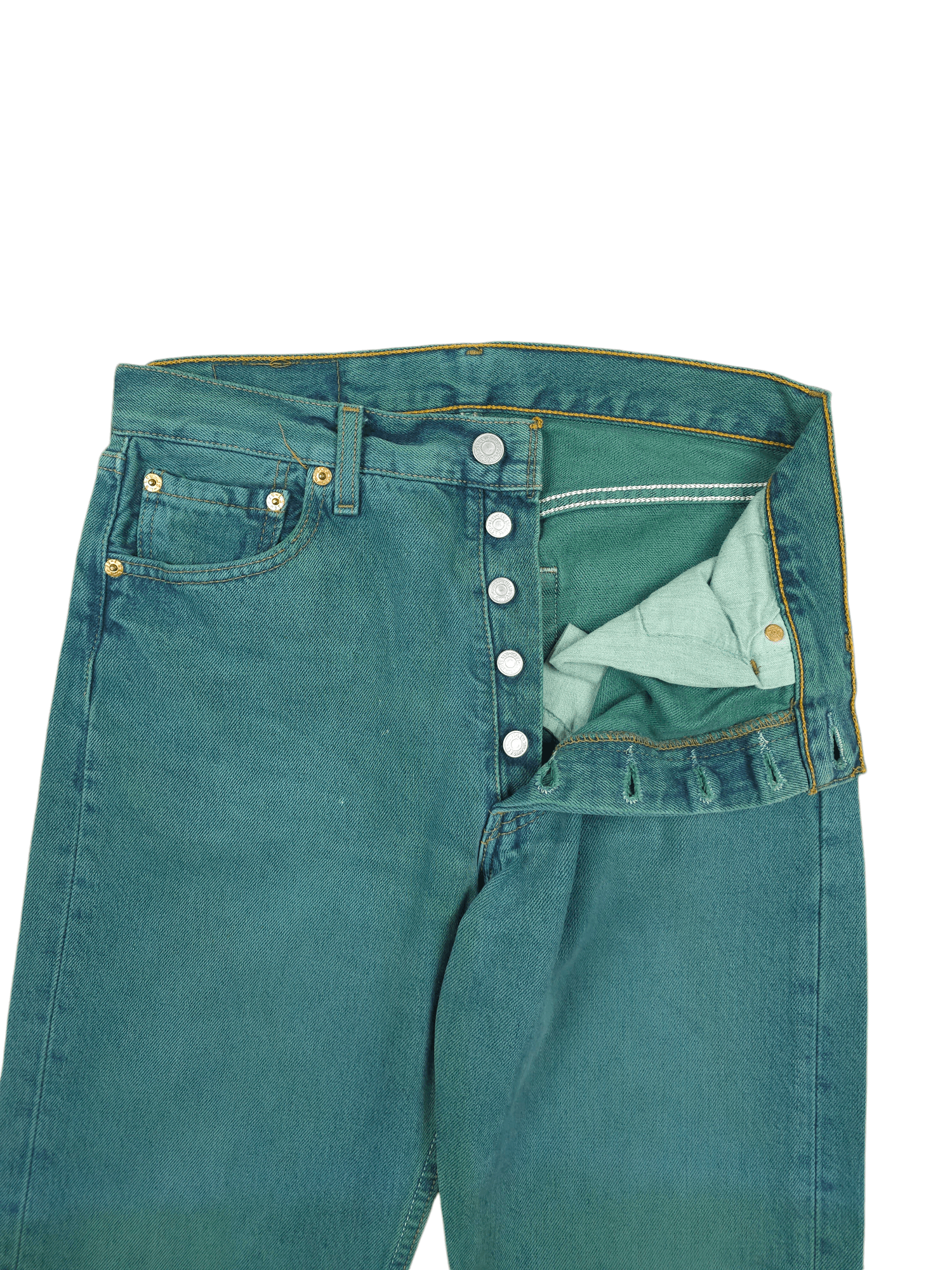 Levi's × Vintage 💎 Size 30/30 Vintage 90's Levi's 501 Faded Jeans Y2K Blue Size US 30 / EU 46 - 4 Thumbnail