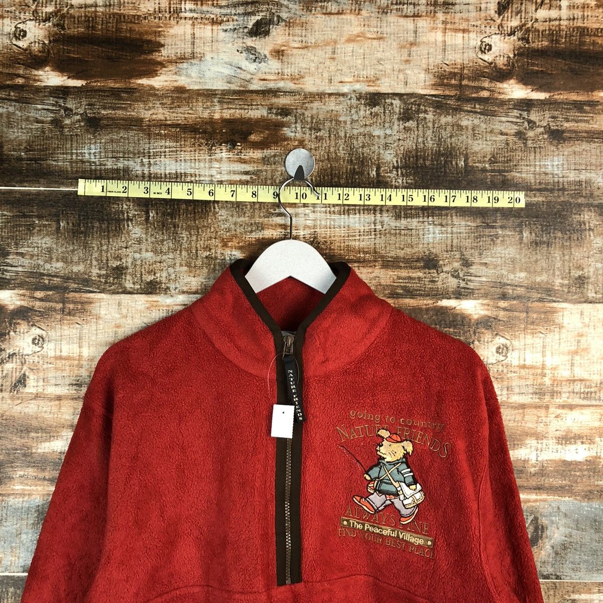 Japanese Brand Nature Friends Red vintage Sweatshirt #A1528 Size US M / EU 48-50 / 2 - 5 Thumbnail